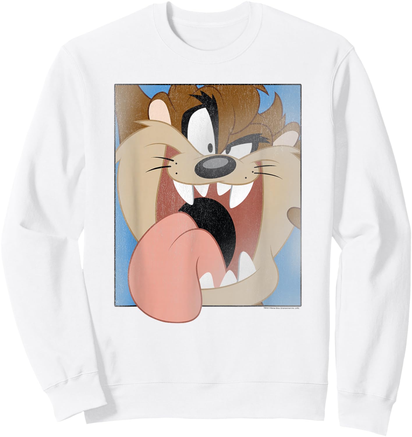Looney Tunes Taz Closeup Sweatshirt - Sweatshirt | White