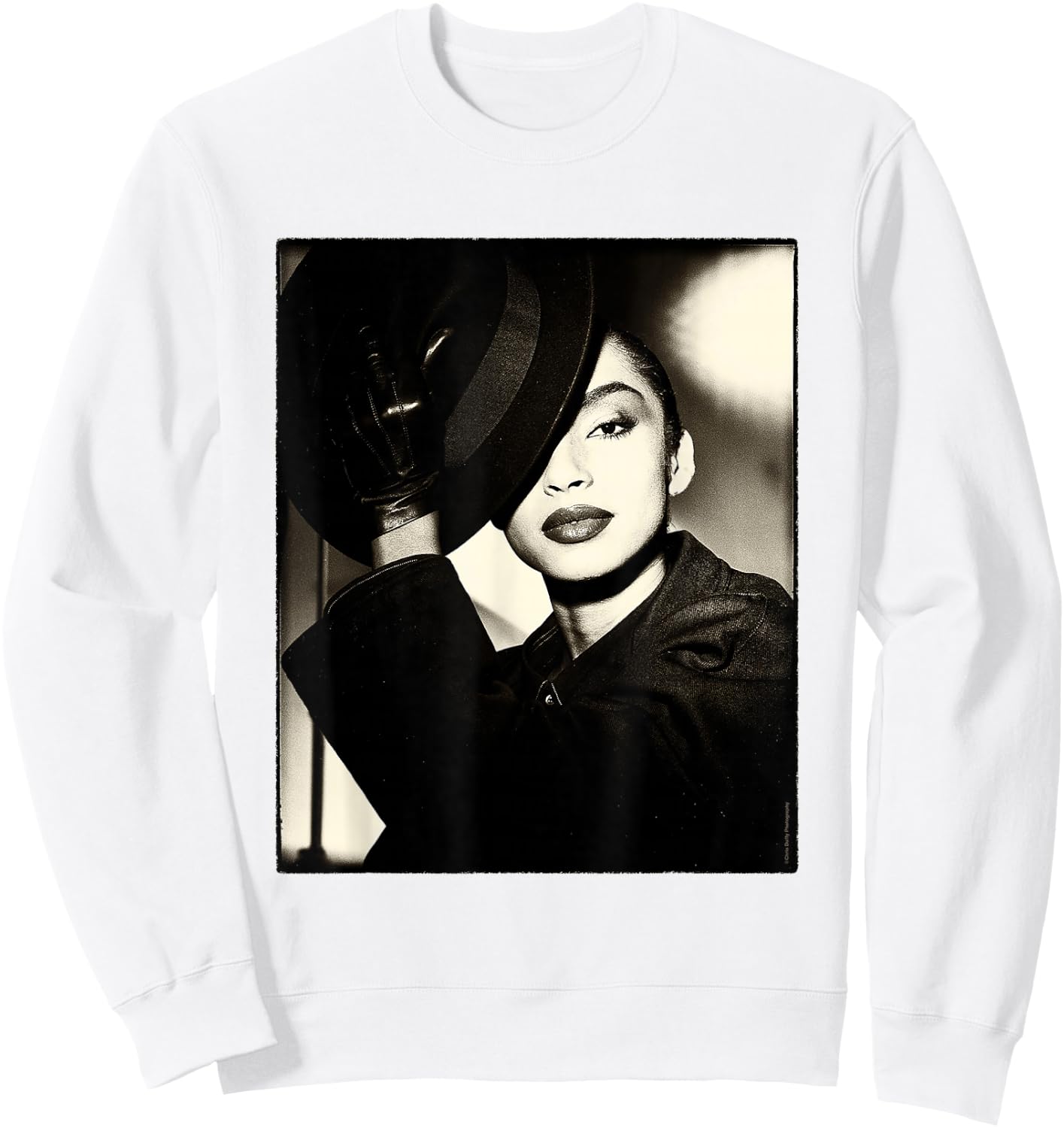 Photograph Chris Duffy Sade 1985 , grey, S Sweatshirt - Sweatshirt | White