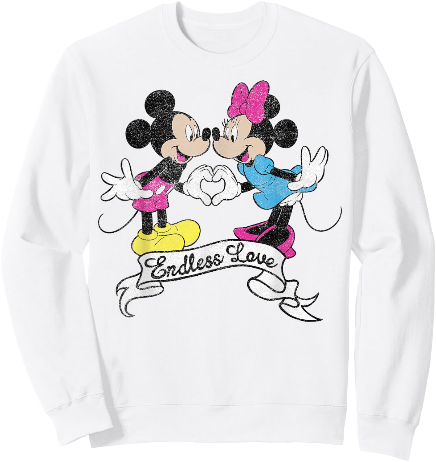 Disney Valentine's Day Mickey & Minnie Endless Love Sweatshirt - Sweatshirt | White