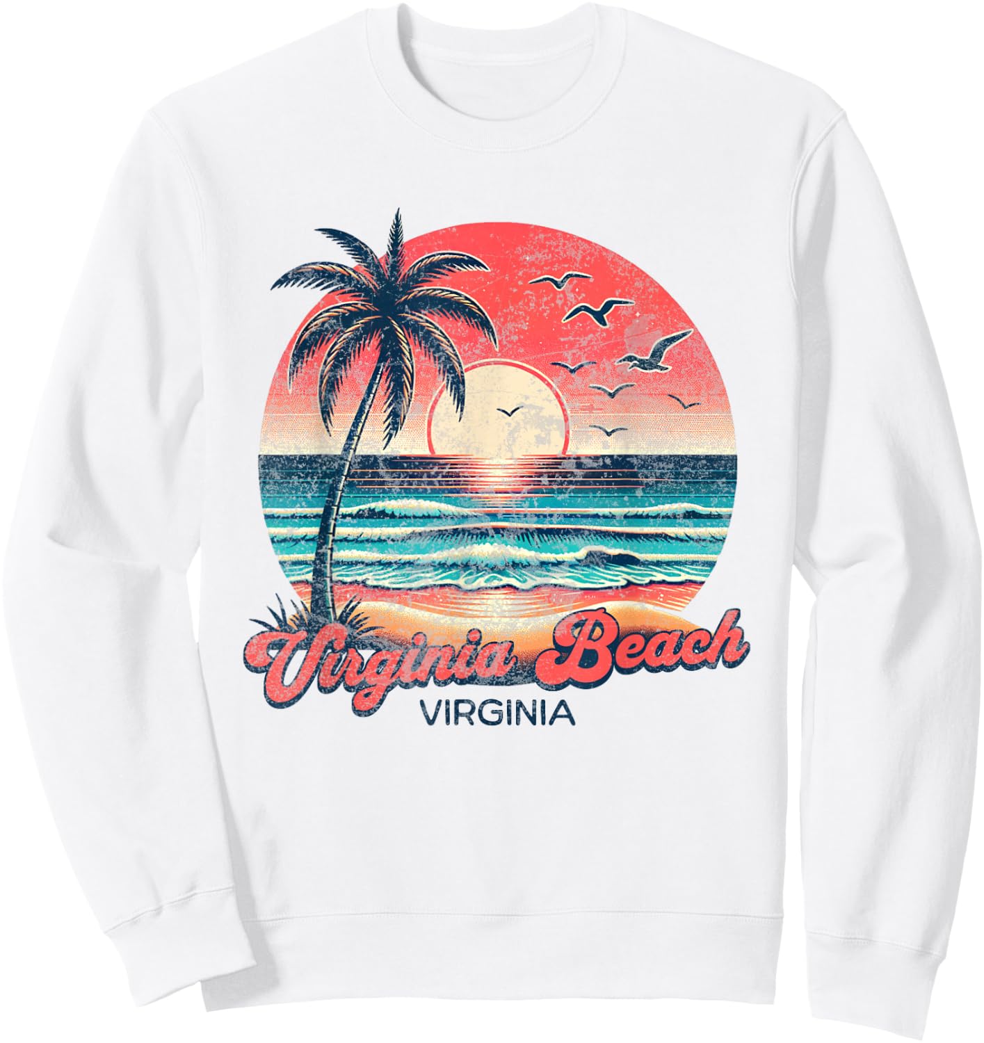 Virginia Beach Sweatshirt - Sweatshirt | White
