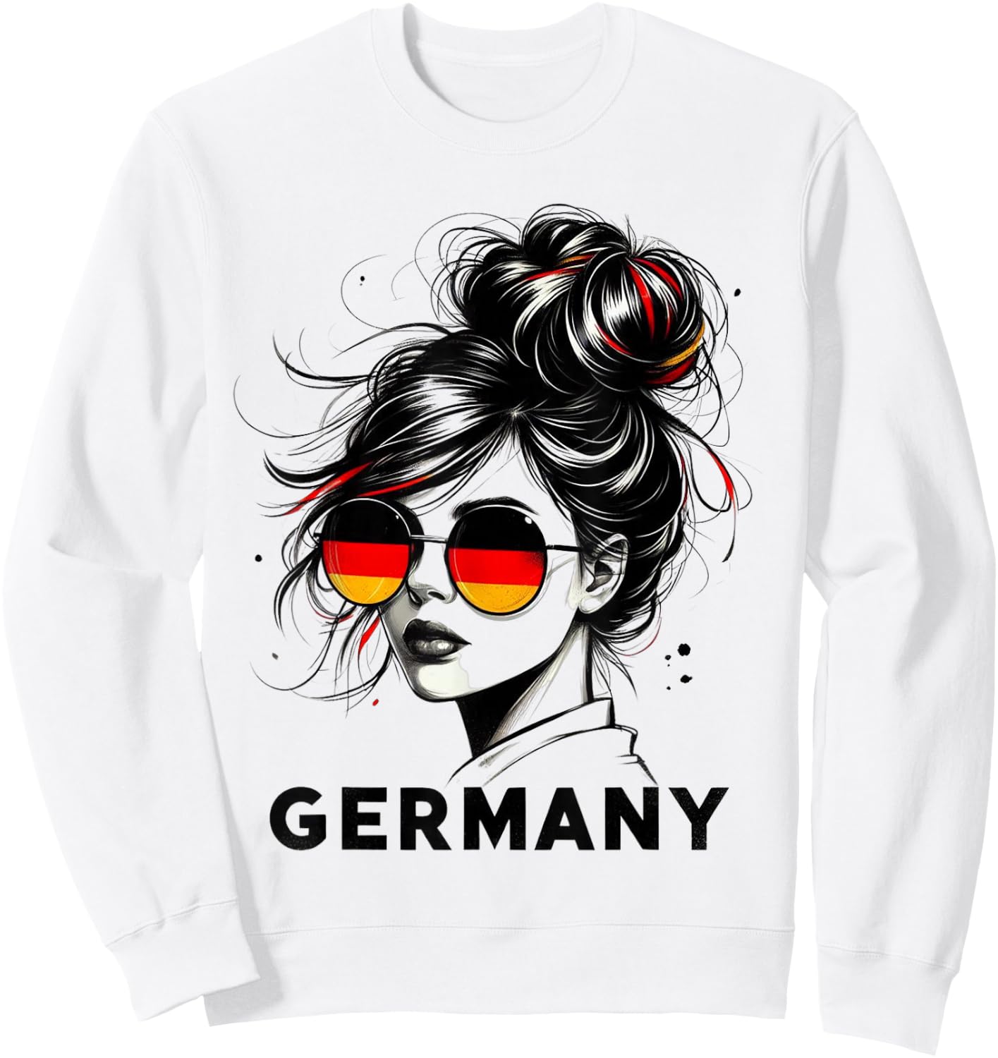 Germany for Girls Germany Flag Germany , gray Sweatshirt - Sweatshirt | White