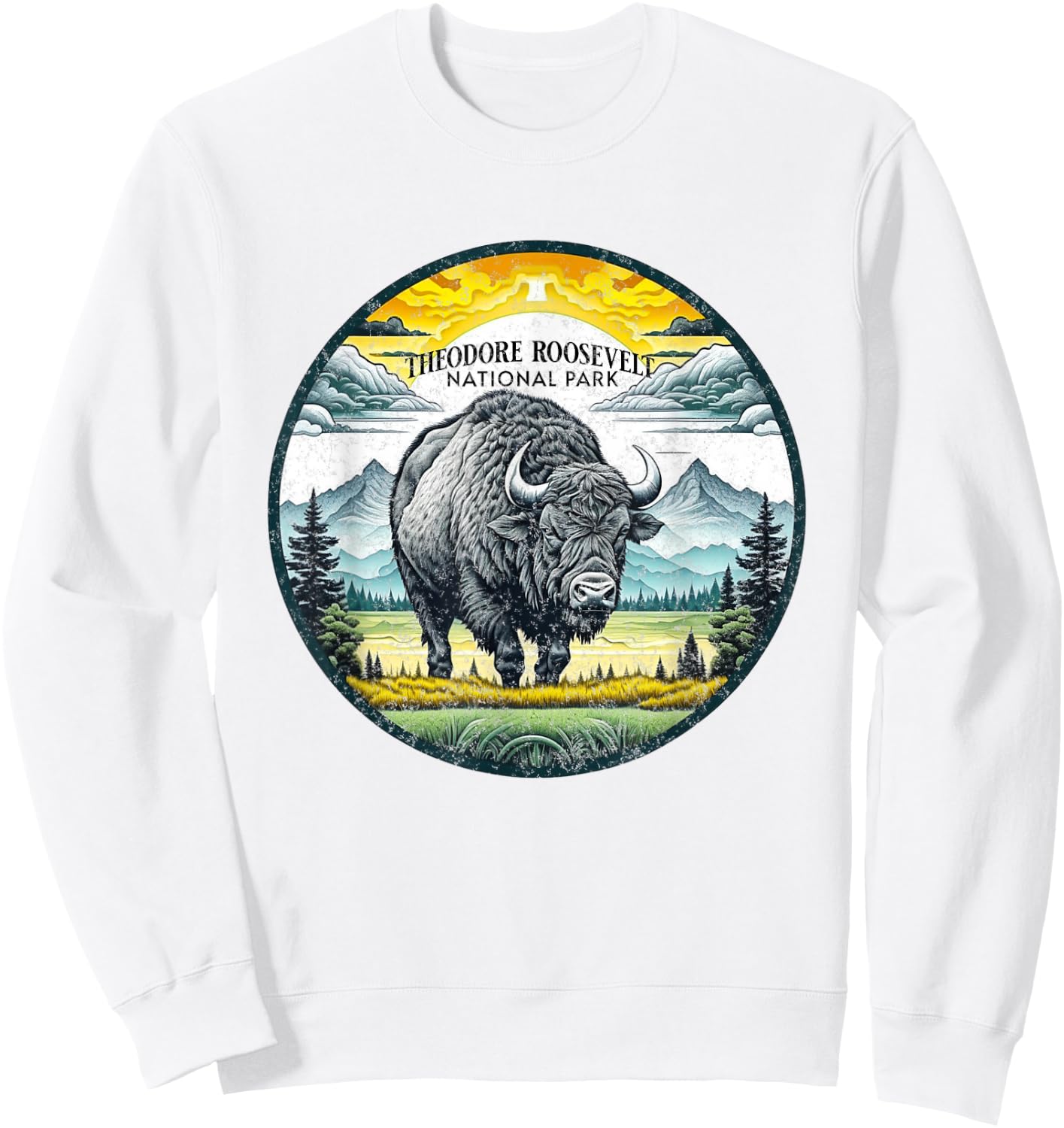 Theodore Roosevelt National Park Sweatshirt - Sweatshirt | White