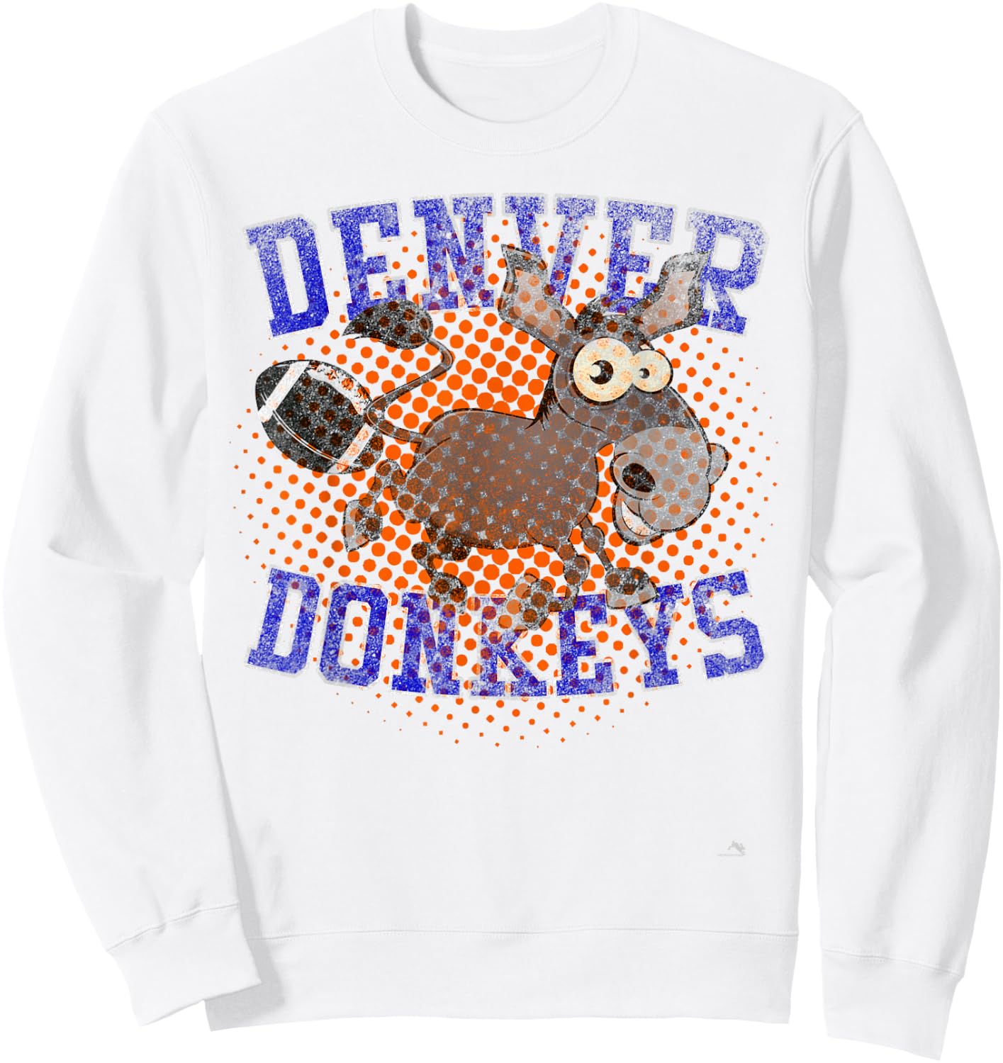 Denver Donkeys Football Sweatshirt - Sweatshirt | White