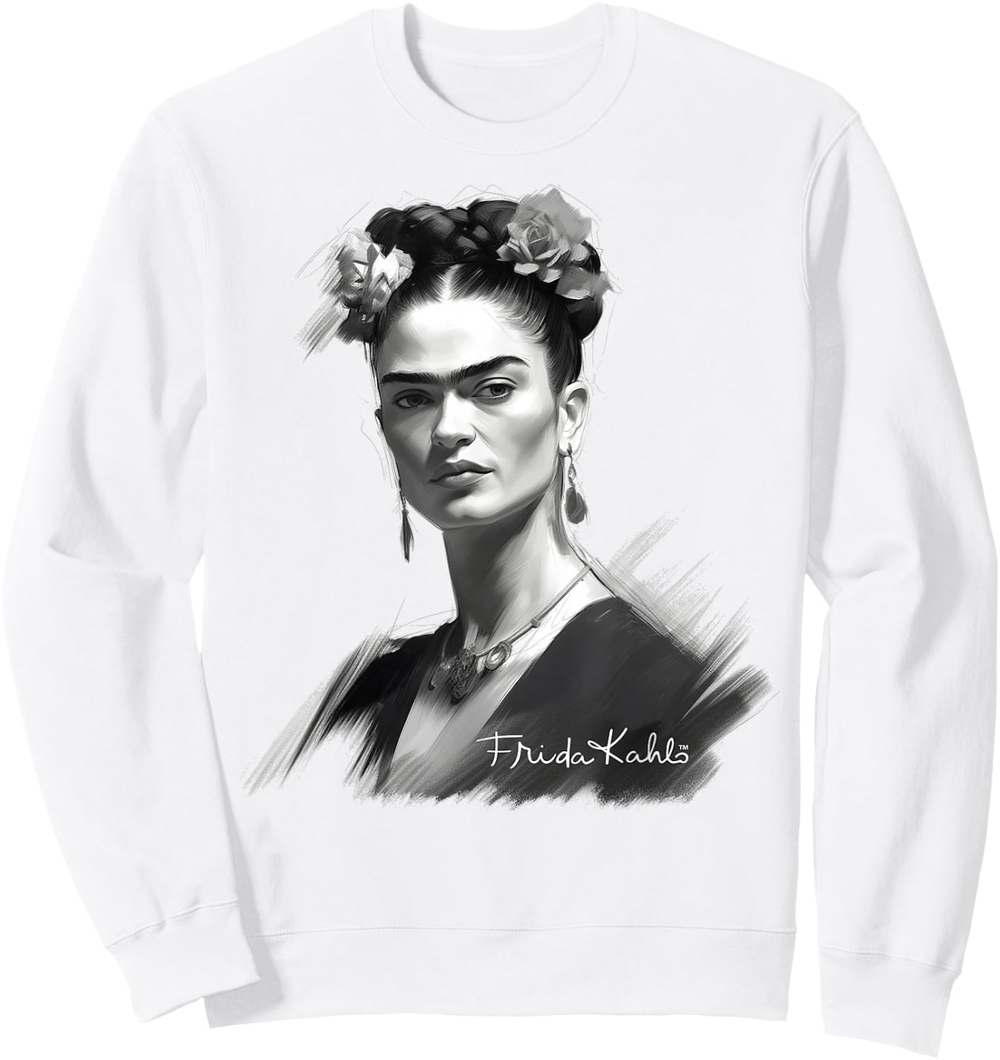 Frida Kahlo - Variety of Items, white Sweatshirt - Sweatshirt | White