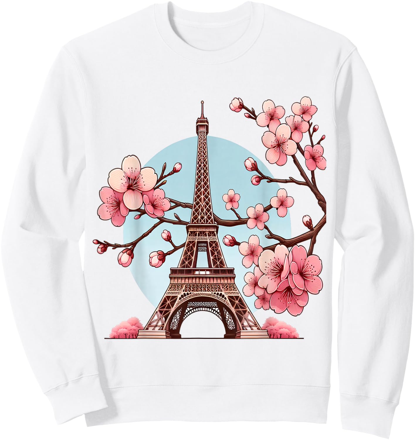 Paris Eiffel Tower , White, S Sweatshirt - Sweatshirt | White
