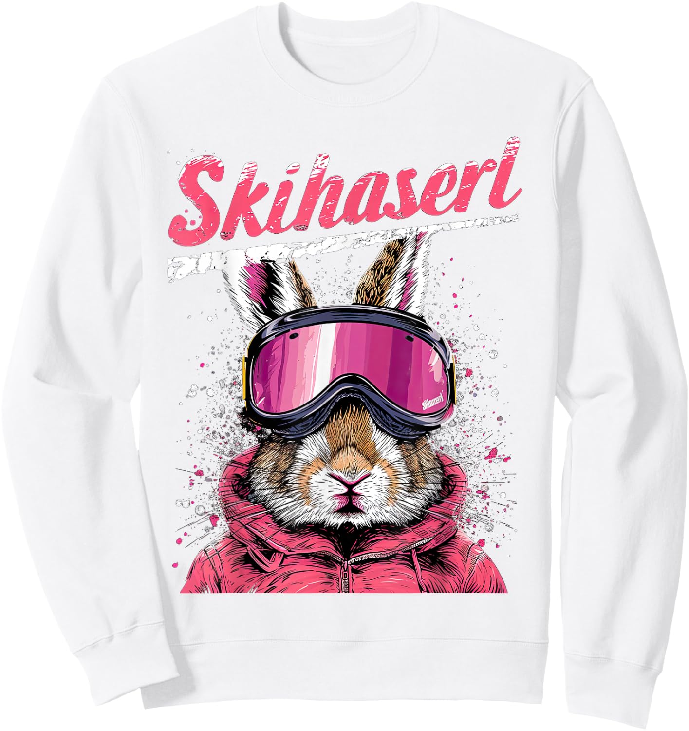 Skihaserl Apres Ski Haserl Skier Winter Women's , White Sweatshirt - Sweatshirt | White