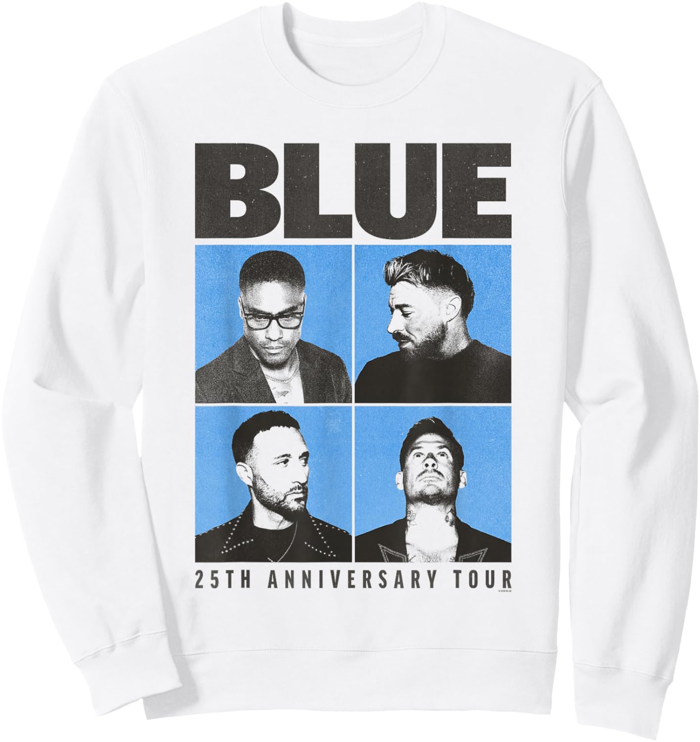 Blue Photo Window 25th Anniverssary Sweatshirt - Sweatshirt | White