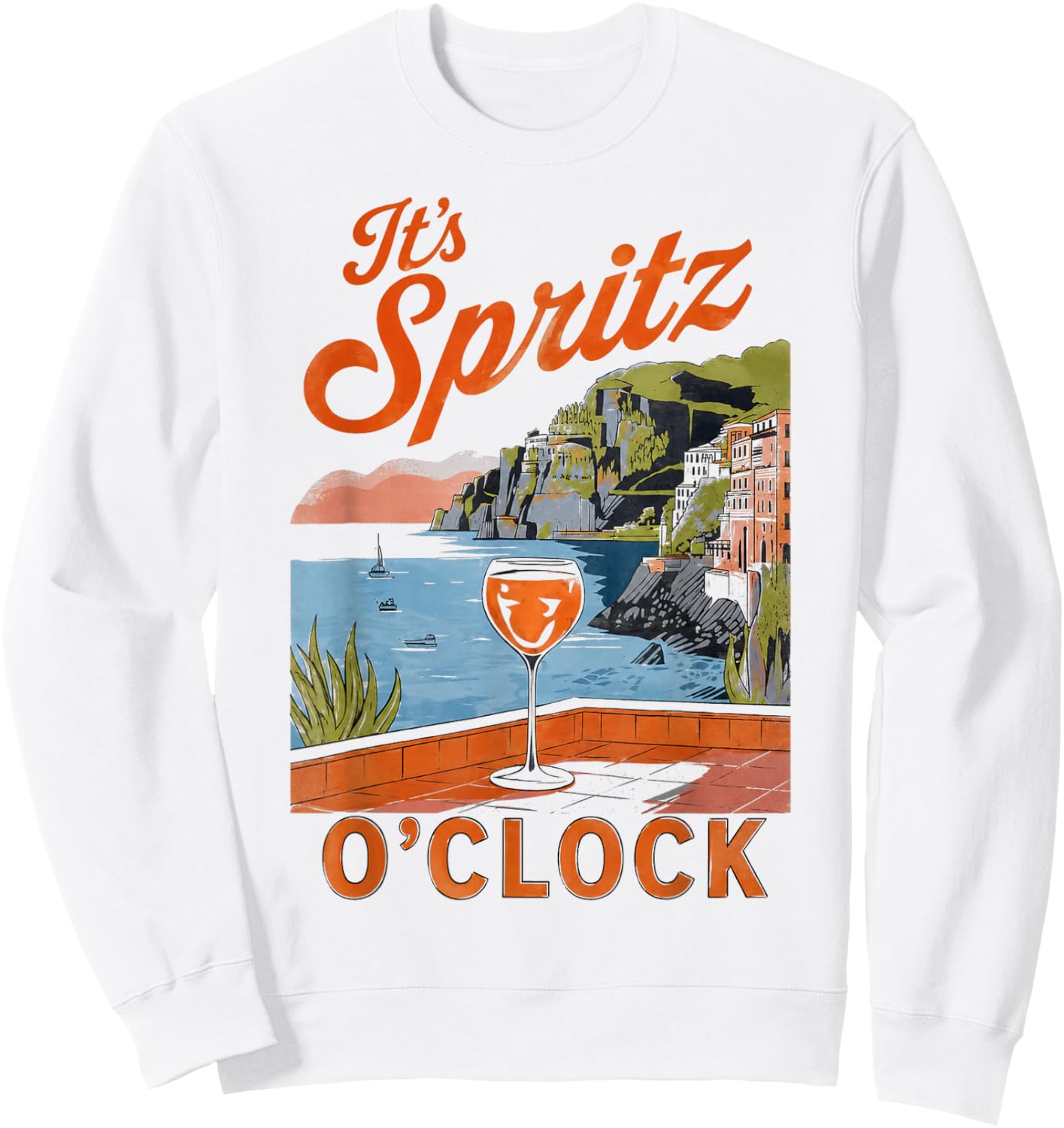 It's Spritz O'Clock Sweatshirt - Sweatshirt | White
