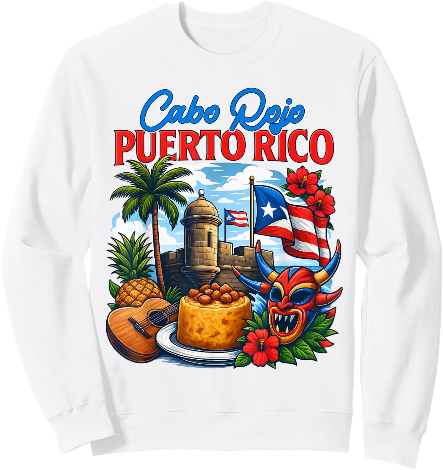Cabo Rojo Puerto Rico Vacation Matching Family Group Travel Sweatshirt - Sweatshirt | White