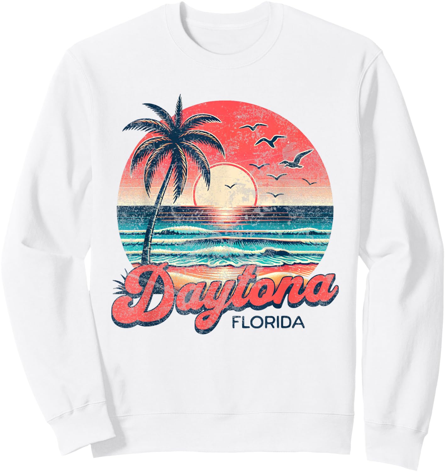 Daytona , white, S Sweatshirt - Sweatshirt | White