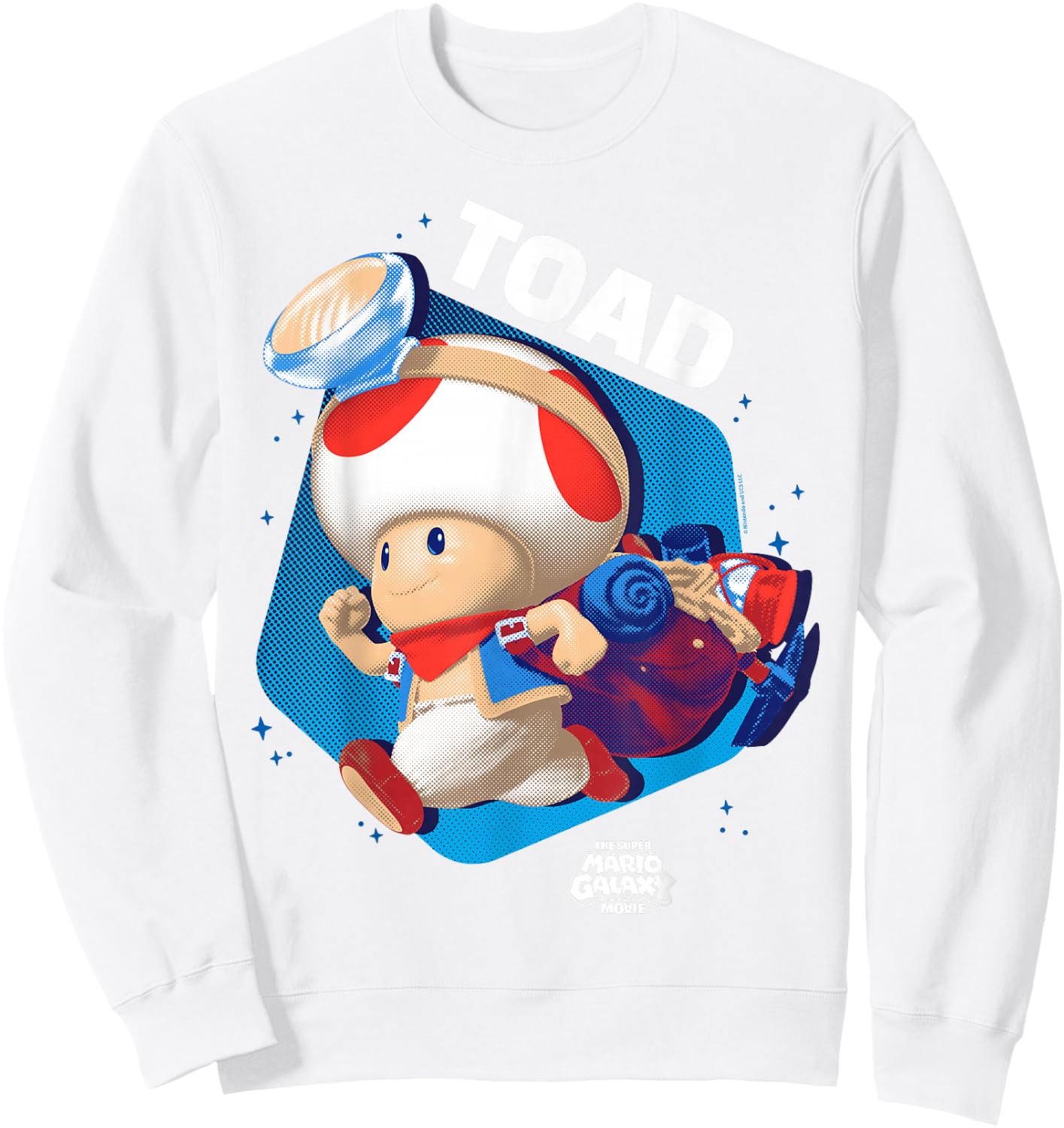 The Super Mario Galaxy Movie Toad Galactic Run Sweatshirt - Sweatshirt | White