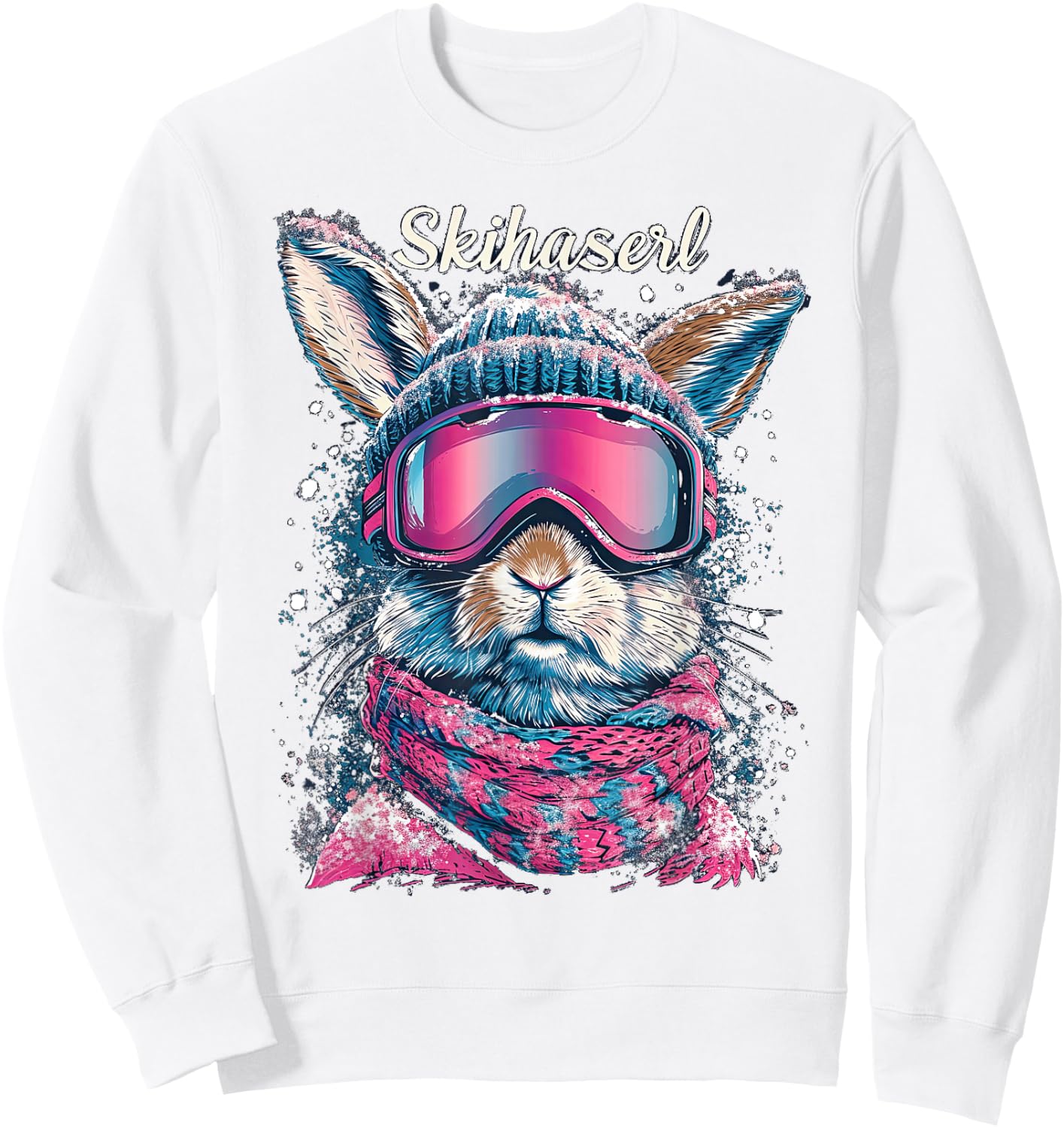 Skihaserl Apres Ski Haserl Skier Winter Women's , White Sweatshirt - Sweatshirt | White