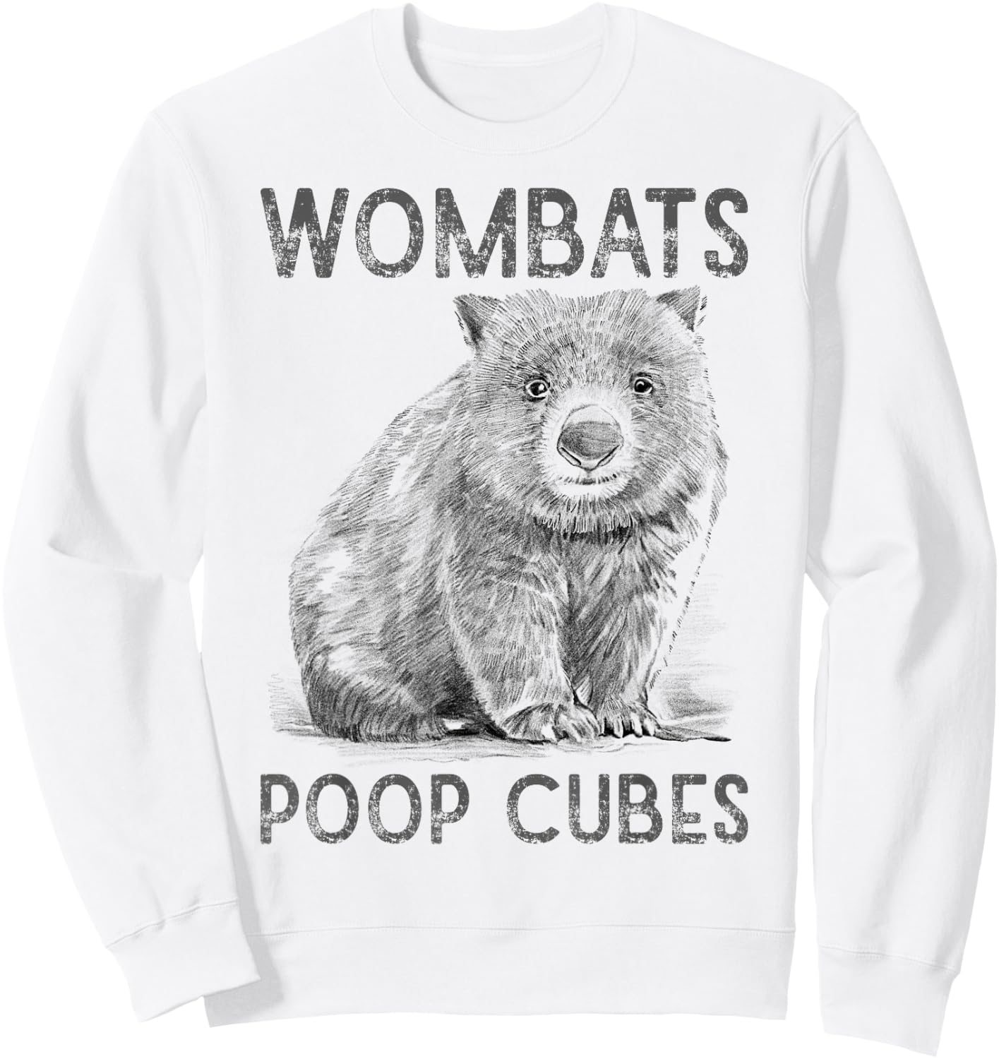 Wombats Poop Cubes For A Wombats Lover Sweatshirt - Sweatshirt | White