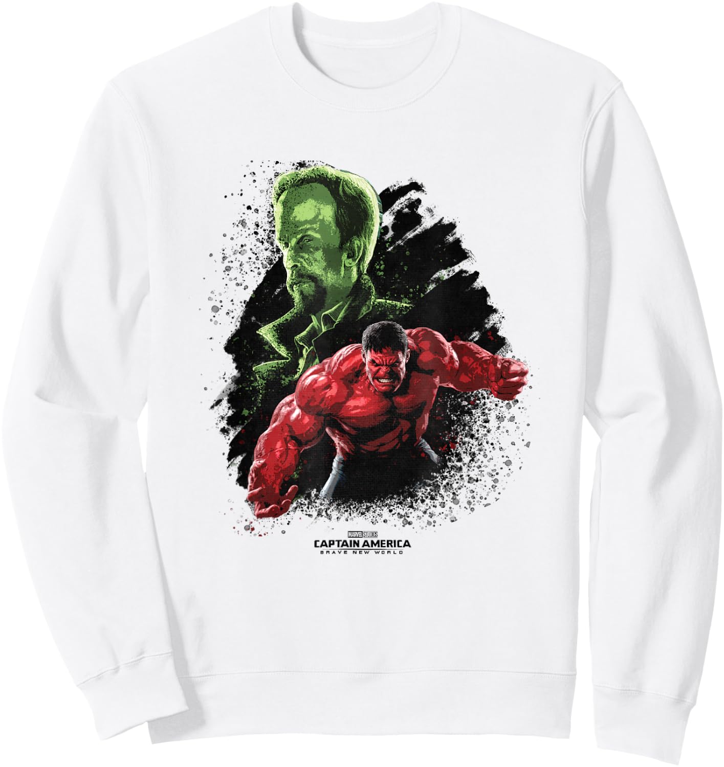 Marvel Captain America: Brave New World Red Hulk & Leader Sweatshirt - Sweatshirt | White