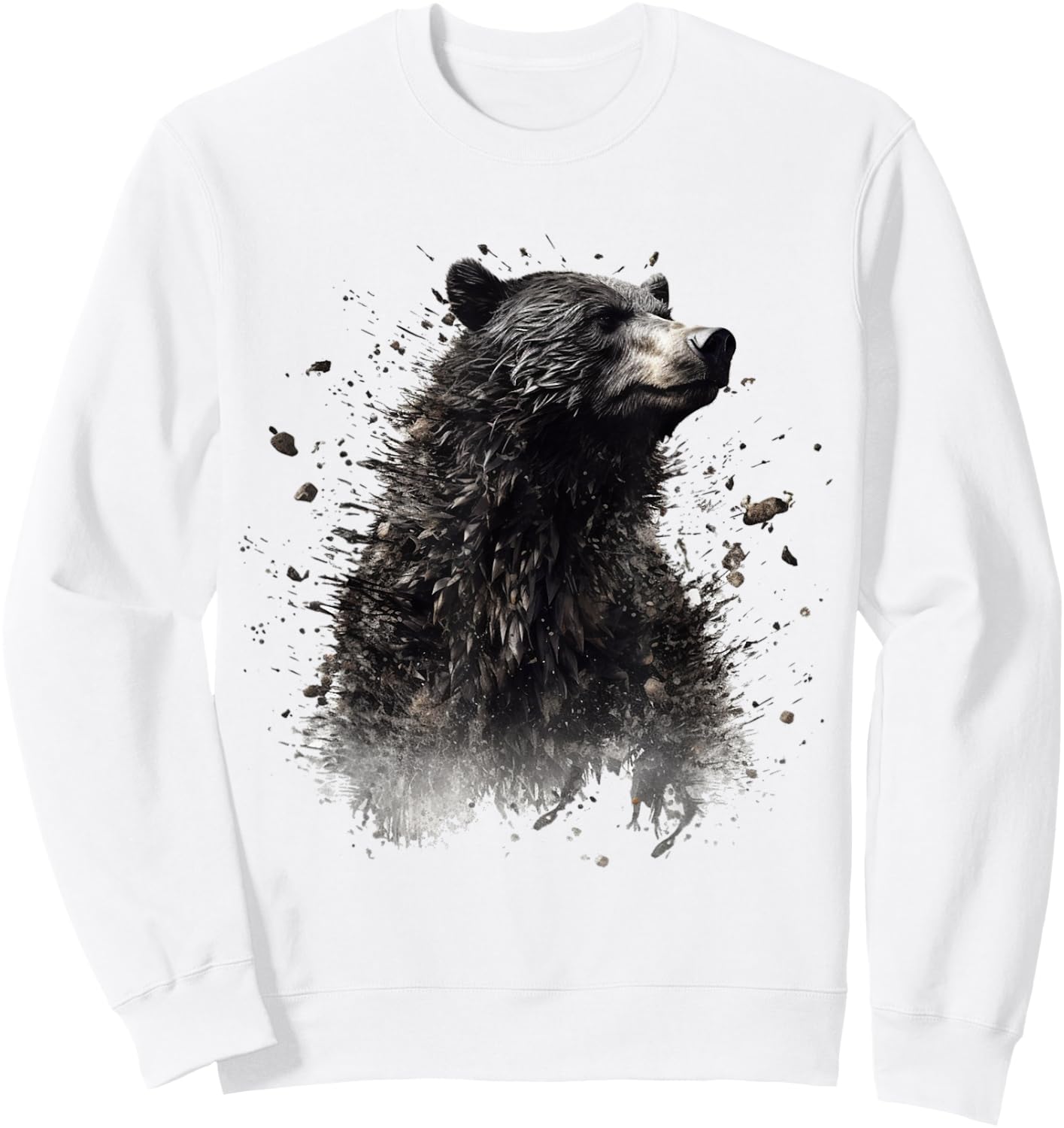 Bear - Animal Art Forest Animals Bear Sweatshirt - Sweatshirt | White