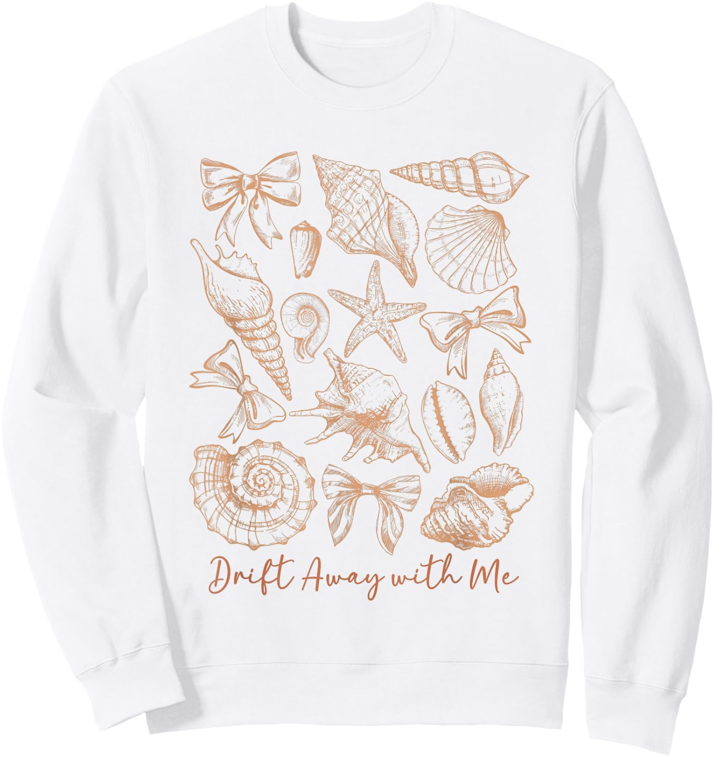 Coquillages et nœuds Drift Away with Me - Thème océan côtier Sweatshirt - Sweatshirt | White