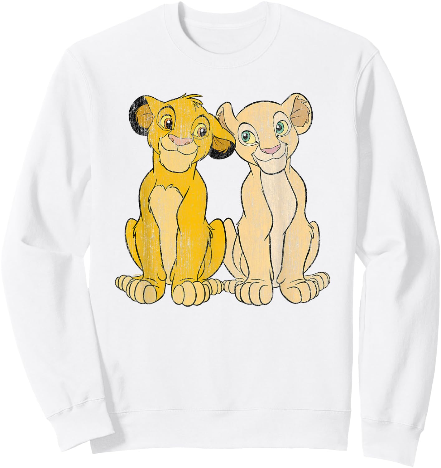 The Lion King Simba And Nala BILKNG00068 Sweatshirt - Sweatshirt | White