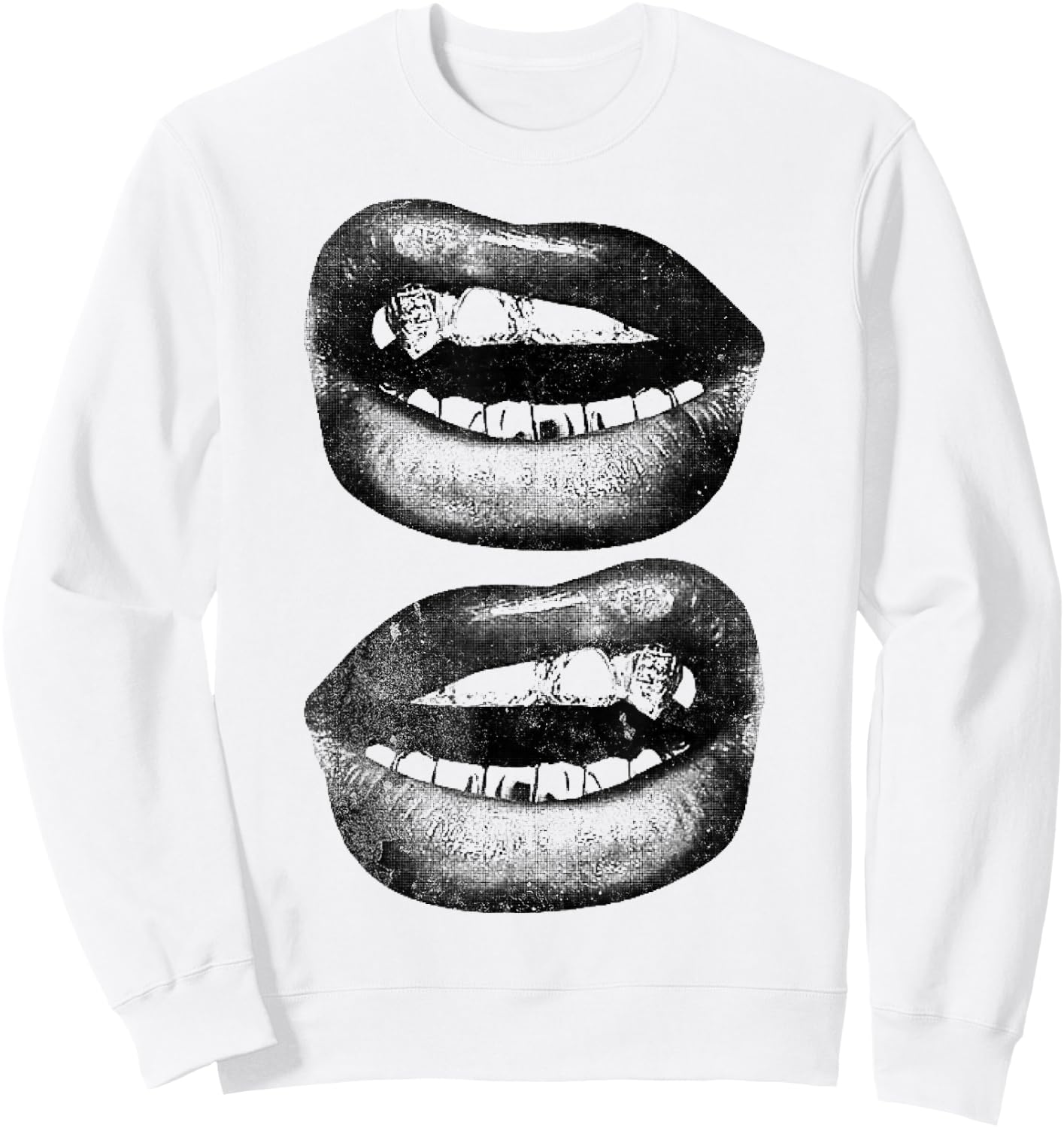 Y2K Grill Sweatshirt - Sweatshirt | White