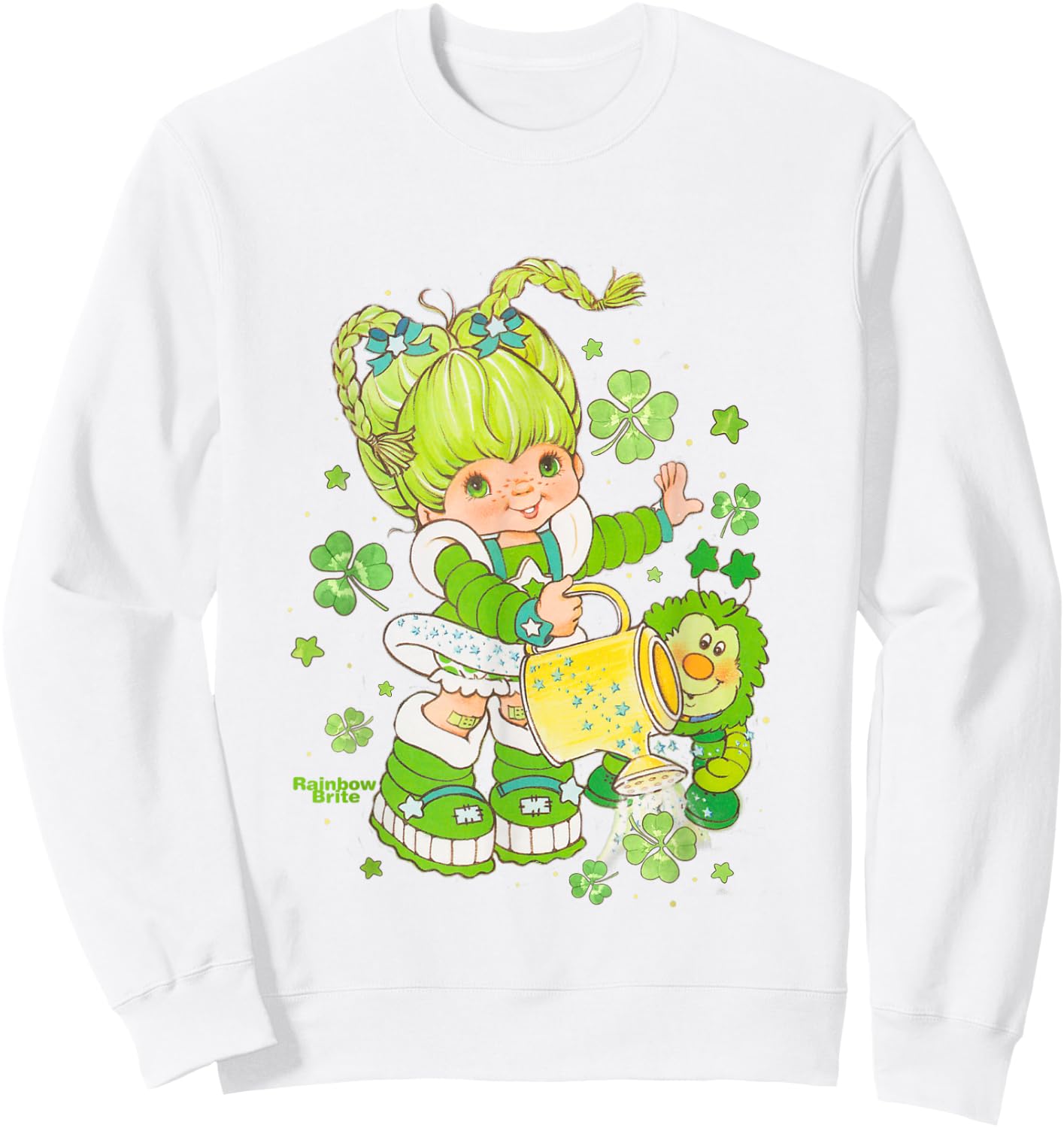 Rainbow Brite St. Patrick's Day Patty O'Green & Sprite Sweatshirt - Sweatshirt | White