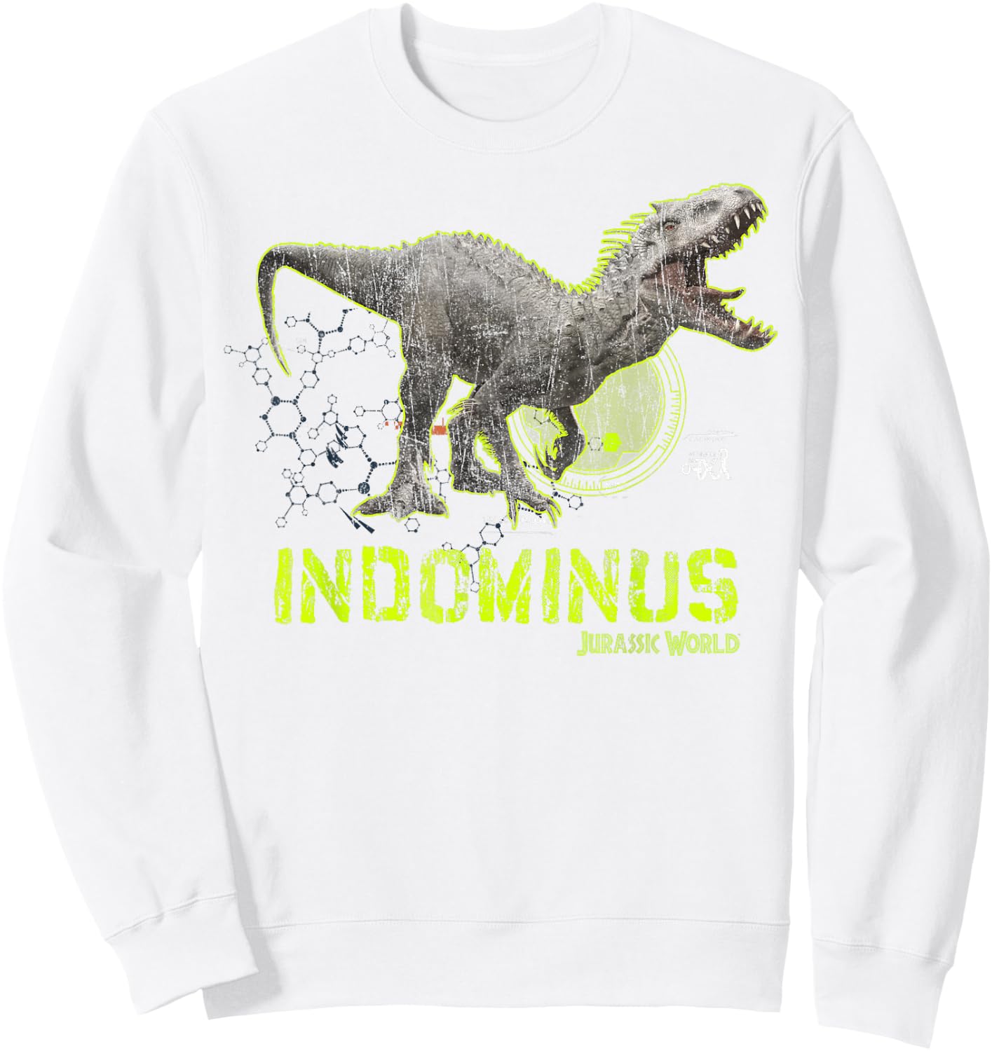 Jurassic World Indominus Rex DNA Tech Sweatshirt - Sweatshirt | White