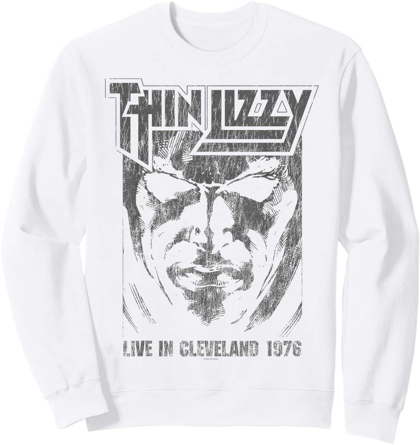 Thin Lizzy Jailbreak Album Cleveland Sweatshirt - Sweatshirt | White
