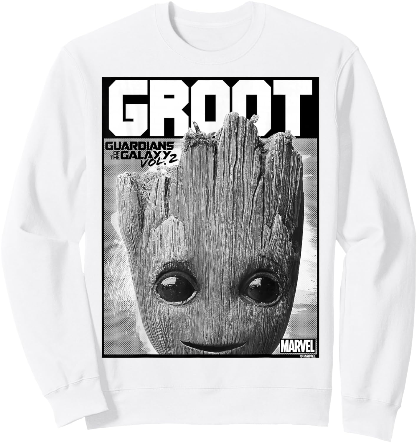 Marvel Guardians Vol. 2 Baby Groot Close-Up C2 Sweatshirt - Sweatshirt | White