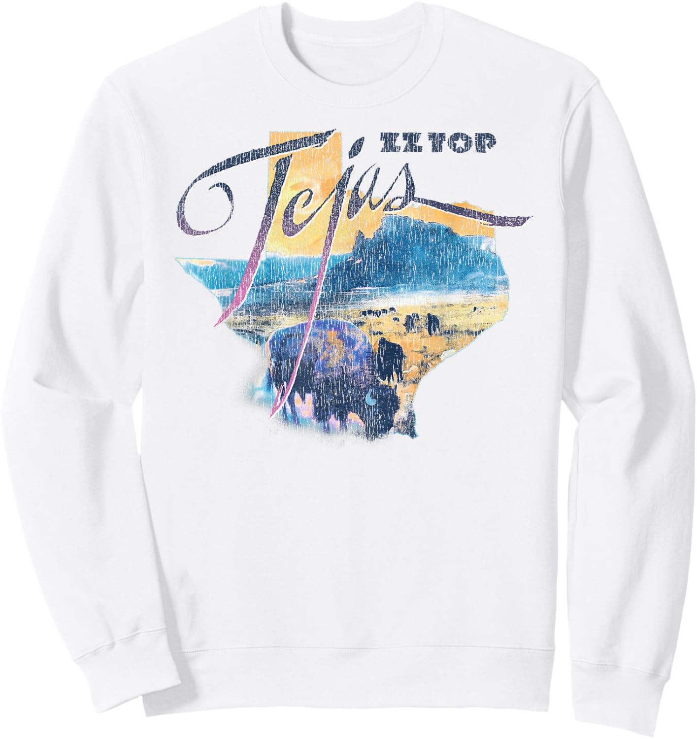 ZZ Top Tejas , white, S Sweatshirt - Sweatshirt | White