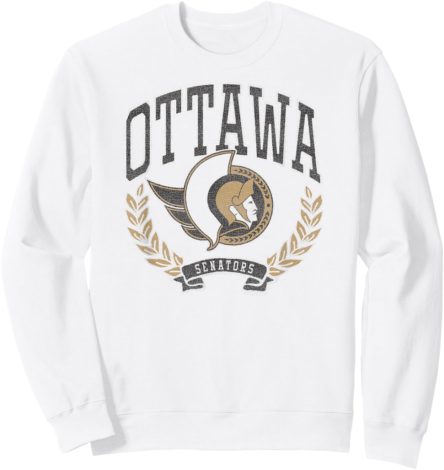Ottawa Senators Vintage Victory Red Officially Licensed Sweatshirt - Sweatshirt | White