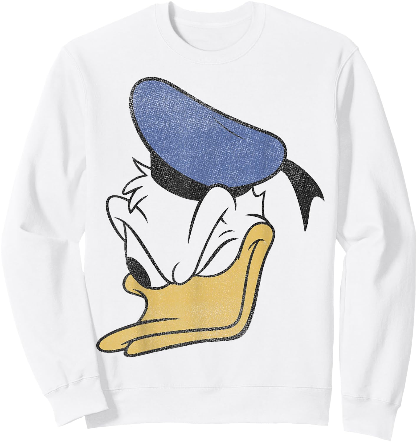 Disney Donald Duck Winking Face Portrait Sweatshirt - Sweatshirt | White