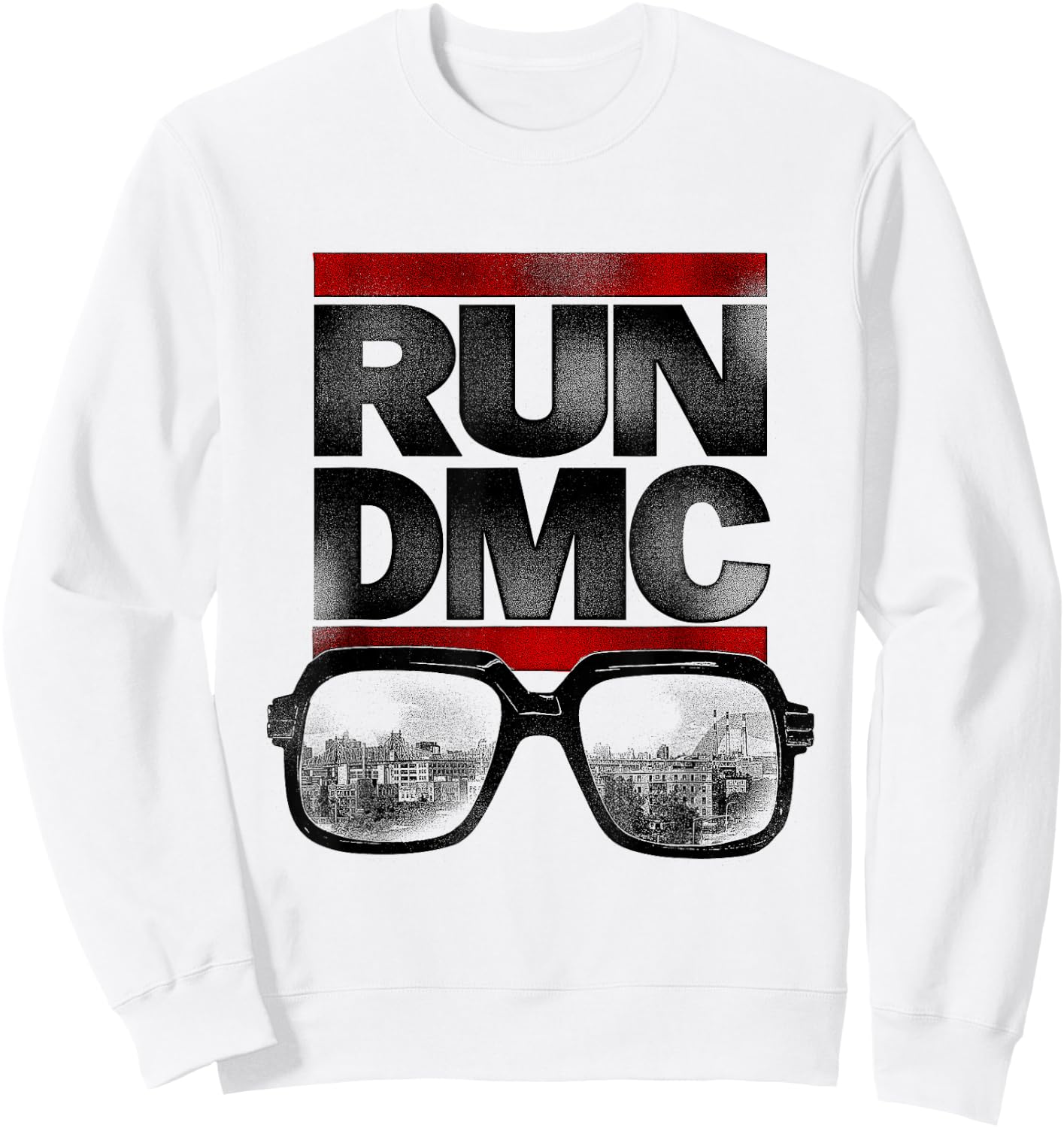 Run DMC Glasses Sweatshirt - Sweatshirt | White