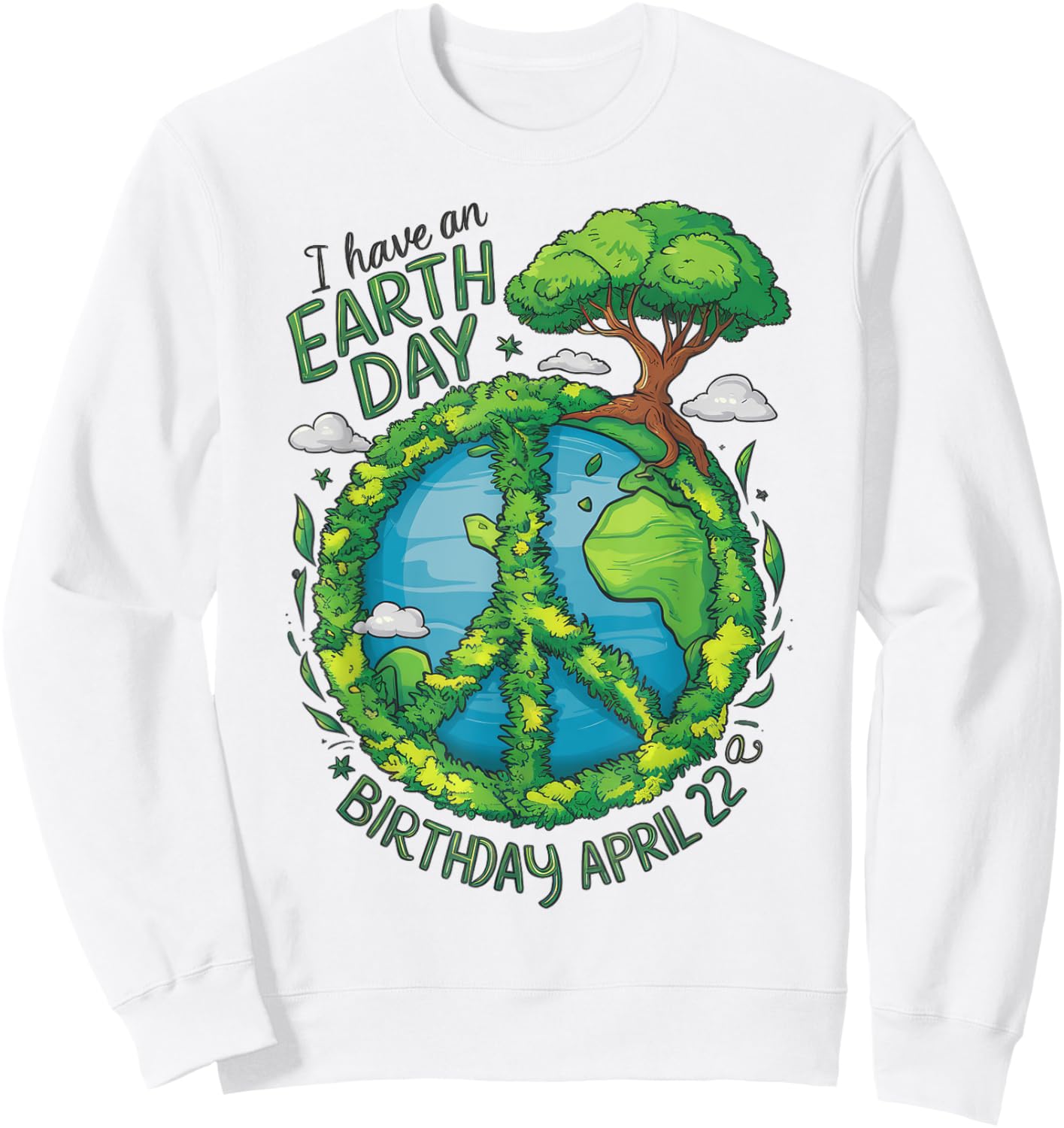 Earth Day Is My Birthday Pro Environment Party kids Women Sweatshirt - Sweatshirt | White