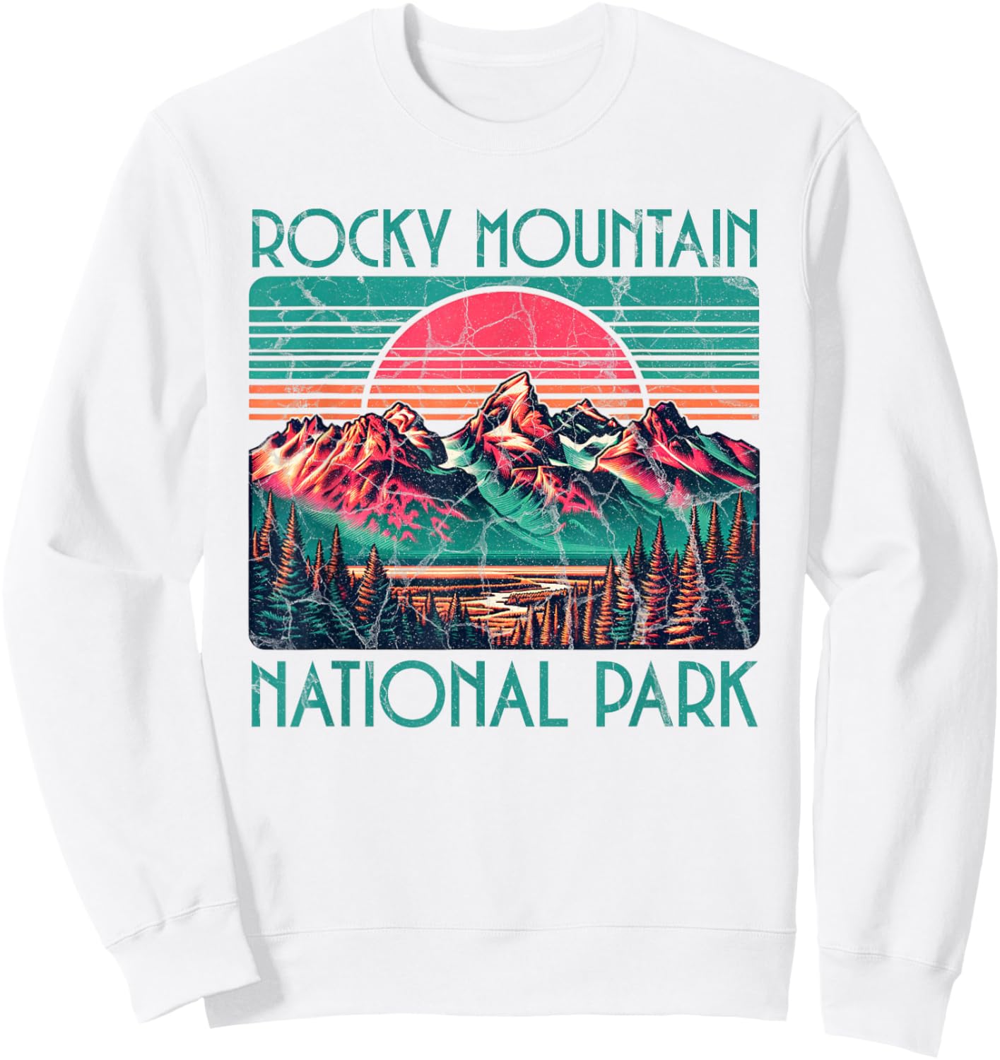 Rocky Mountain National Park Sweatshirt - Sweatshirt | White