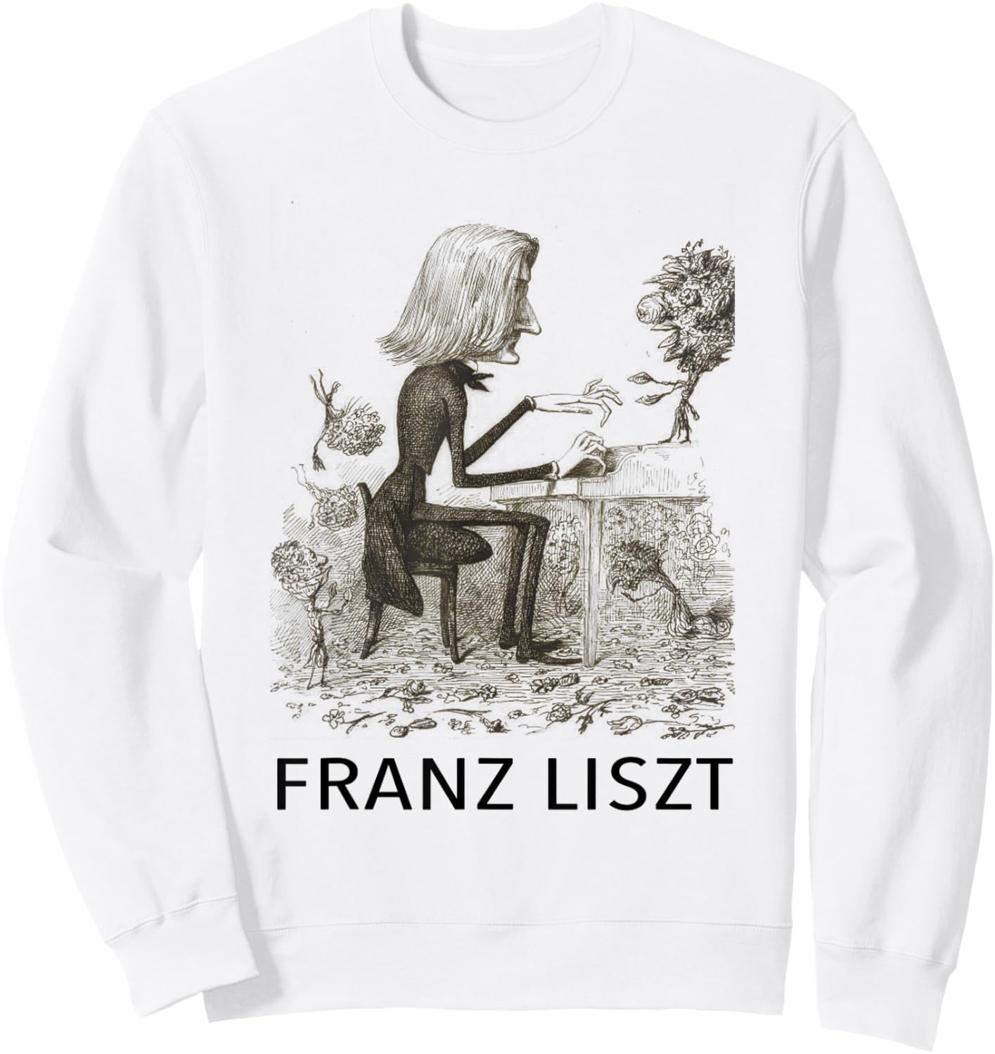 Franz Liszt T Shirt Sweatshirt - Sweatshirt | White