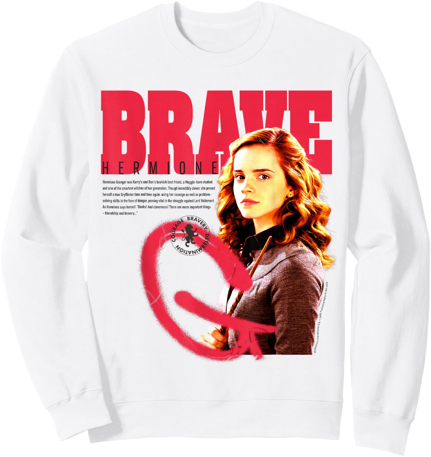 Harry Potter 2025 Brave Hermione Sweatshirt - Sweatshirt | White