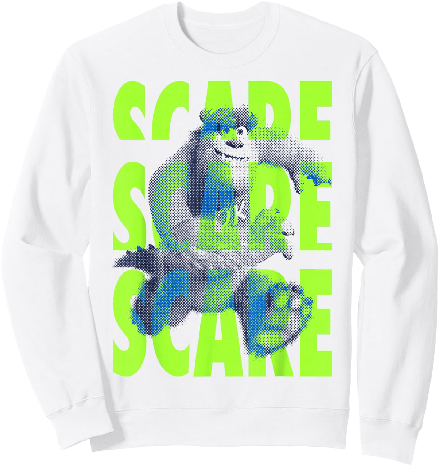 Disney Pixar Monsters University Sulley Run Scare Sweatshirt - Sweatshirt | White