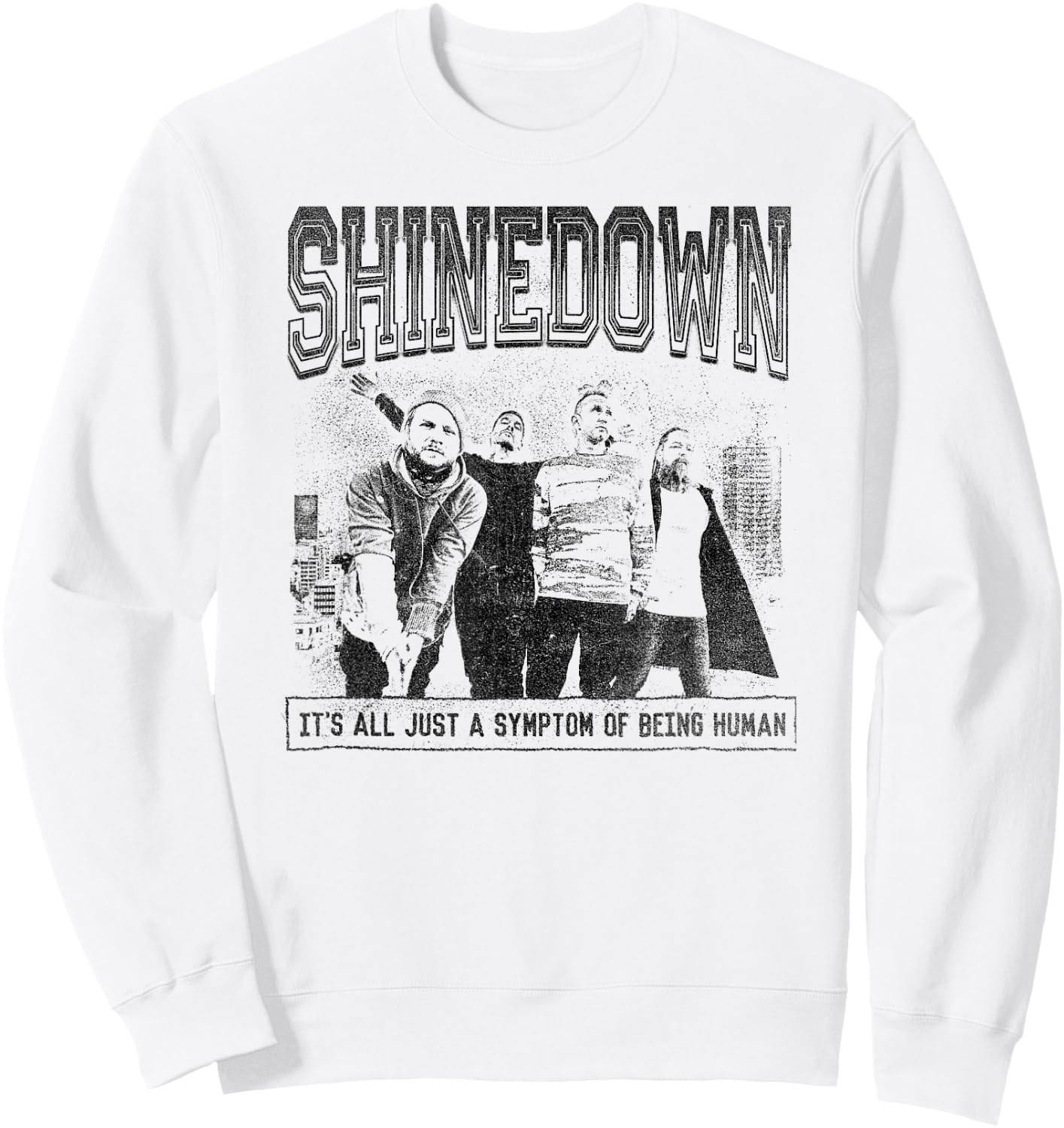 Shinedown Being Human , white, S Sweatshirt - Sweatshirt | White