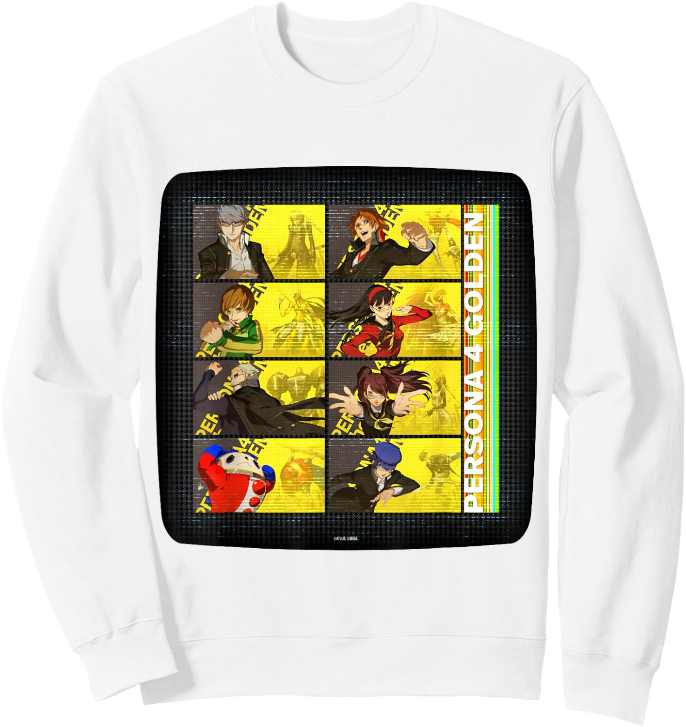 ATLUS Persona 4 Golden: TV Static Sweatshirt - Sweatshirt | White