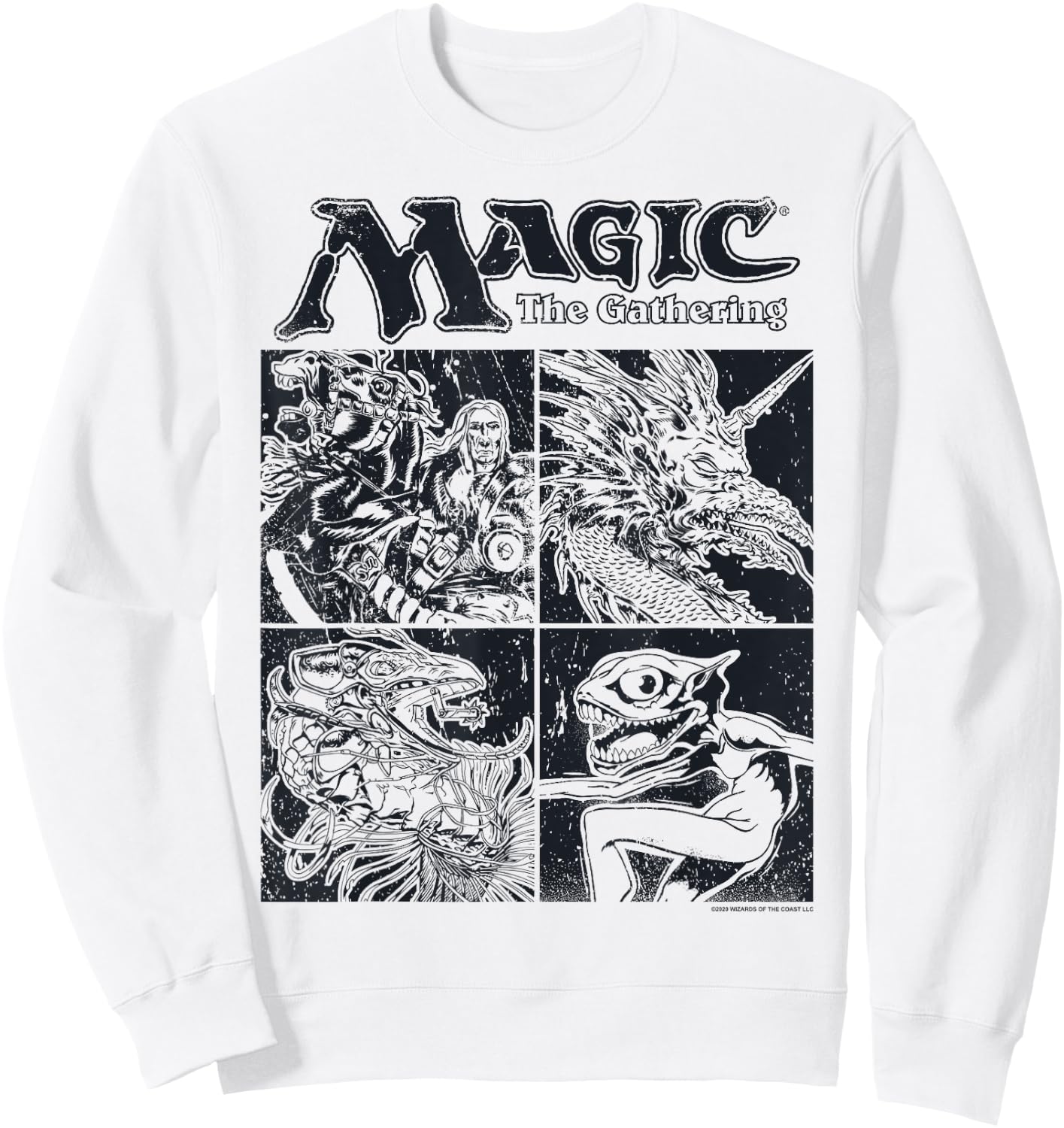 Magic: The Gathering Creature Box Up , white, S Sweatshirt - Sweatshirt | White