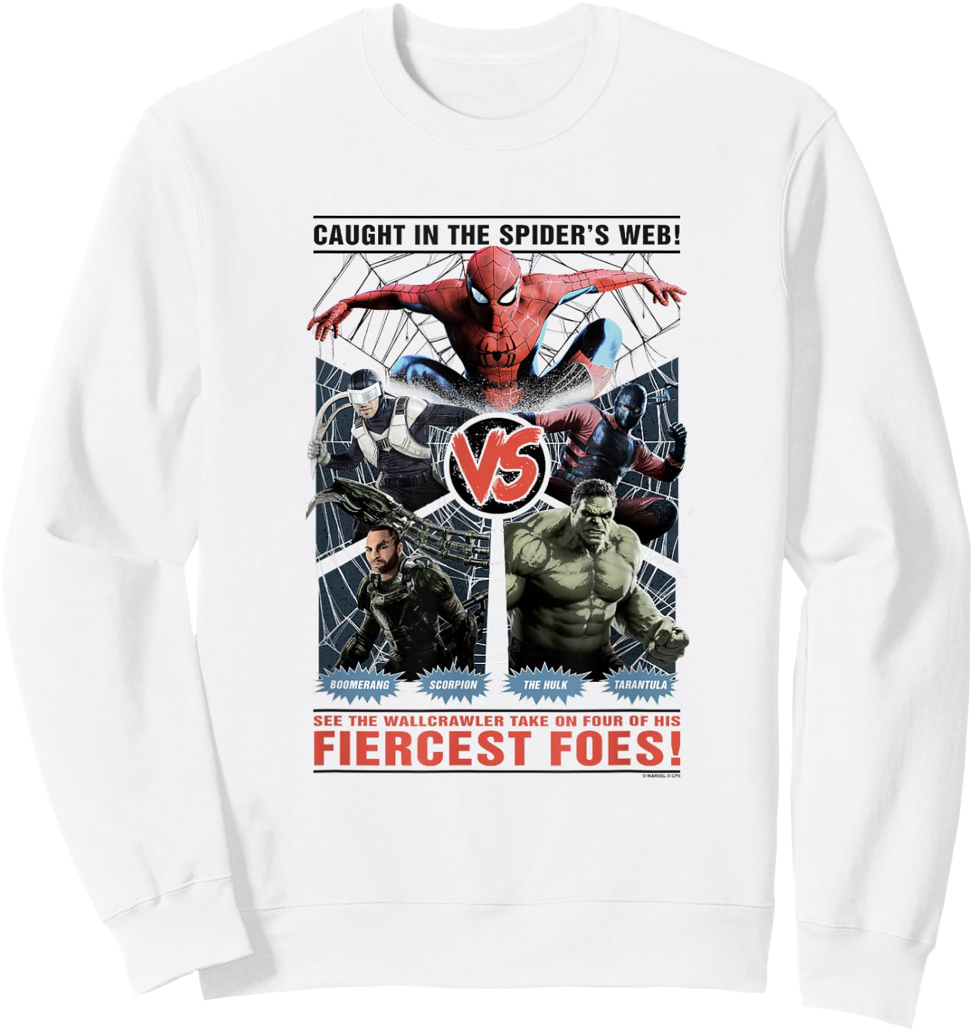Marvel Spider-Man Day Spidey vs Fiercest Foes! Sweatshirt - Sweatshirt | White