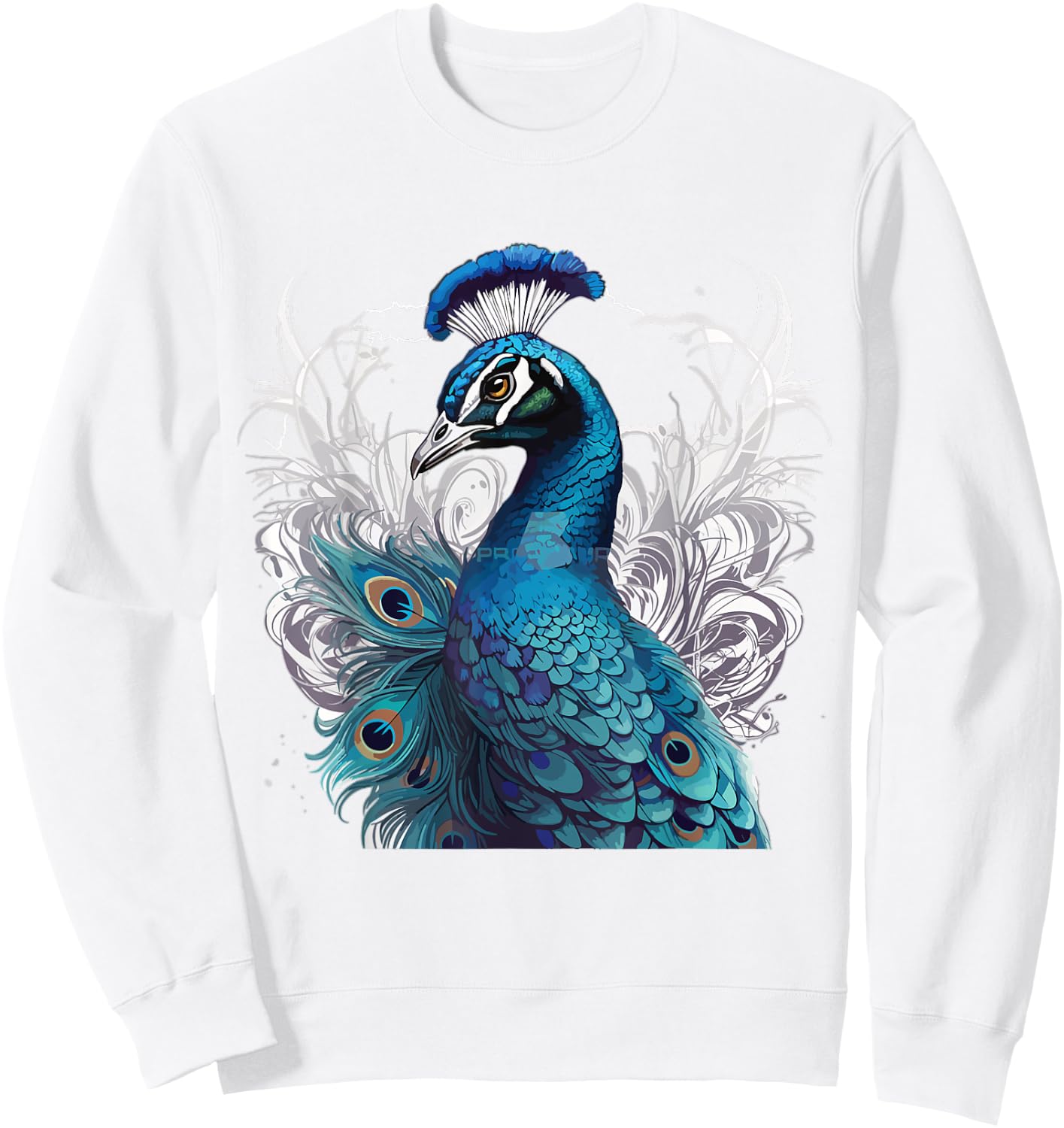 Peacock Feather Peahen Bird Animal Peacocks Lover Sweatshirt - Sweatshirt | White