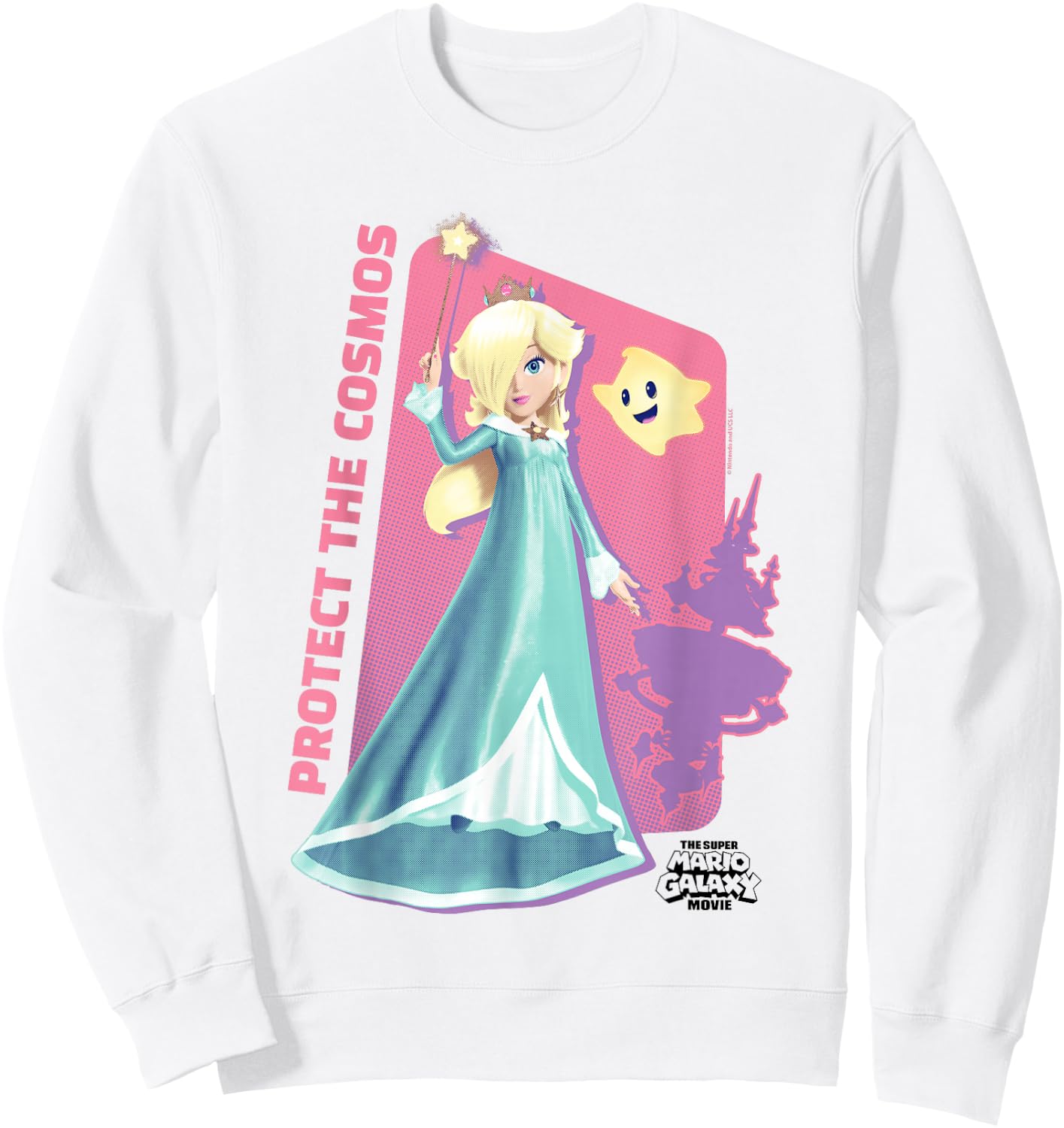The Super Mario Galaxy Movie Rosalina Cosmos Wand Sweatshirt - Sweatshirt | White