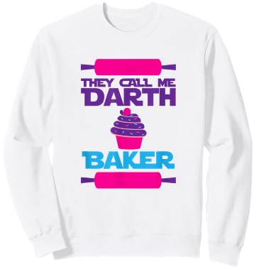 They Call Me Darth Baker Cute Baker Women Girls Sweatshirt - Sweatshirt | White