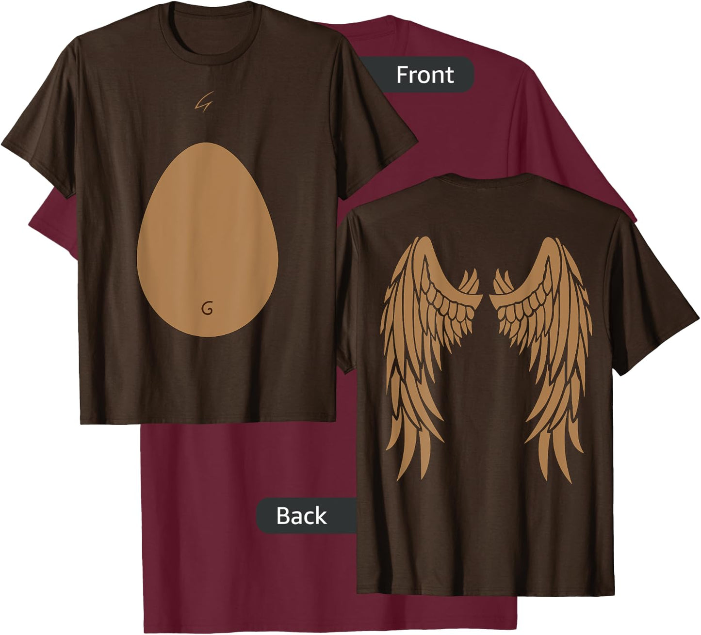 Costume Flying Monkeys Halloween ( wings on the back) T-Shirt - T-Shirt | Maroon