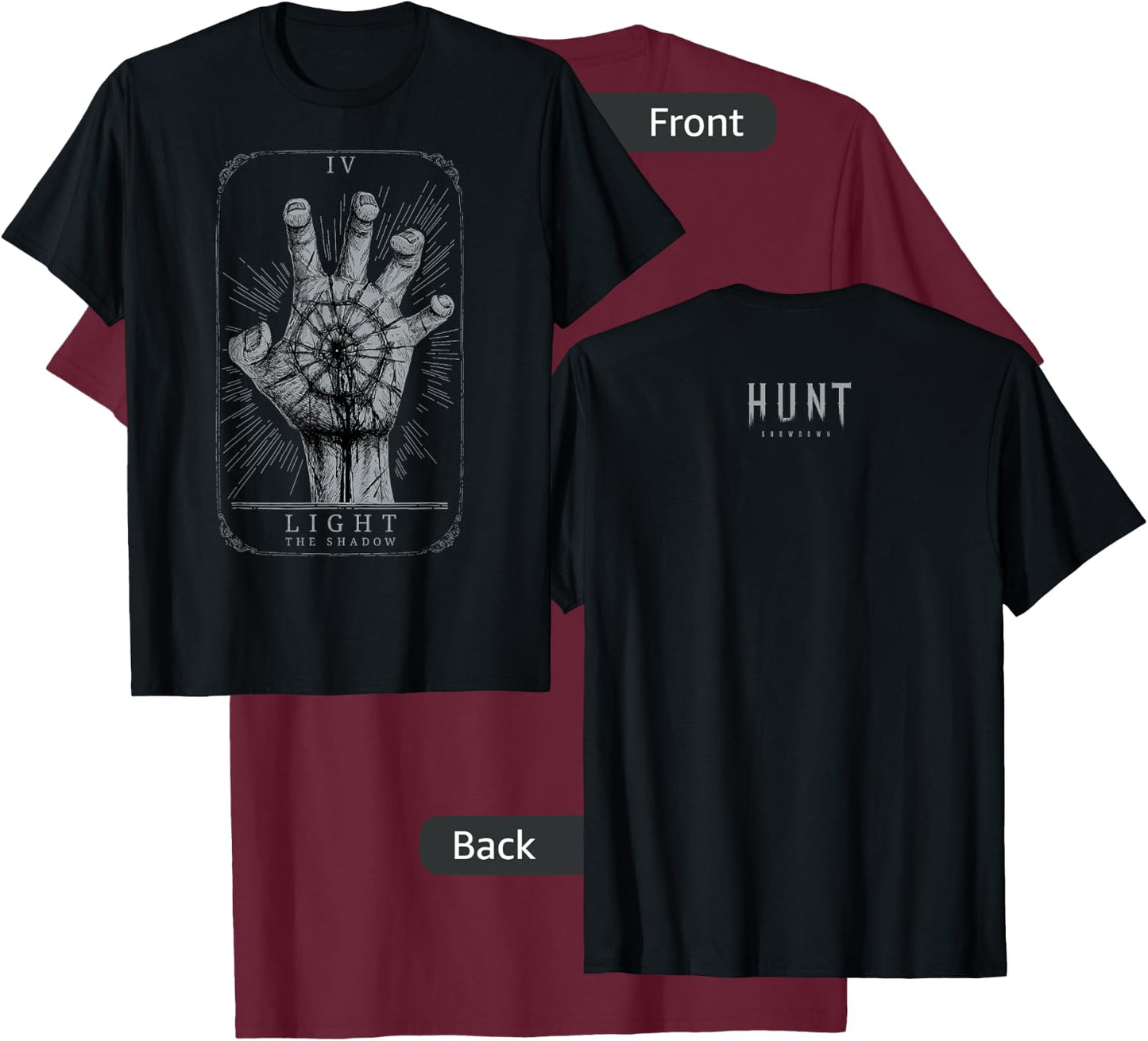 Hunt: Showdown Light the Shadow T-Shirt - T-Shirt | Maroon