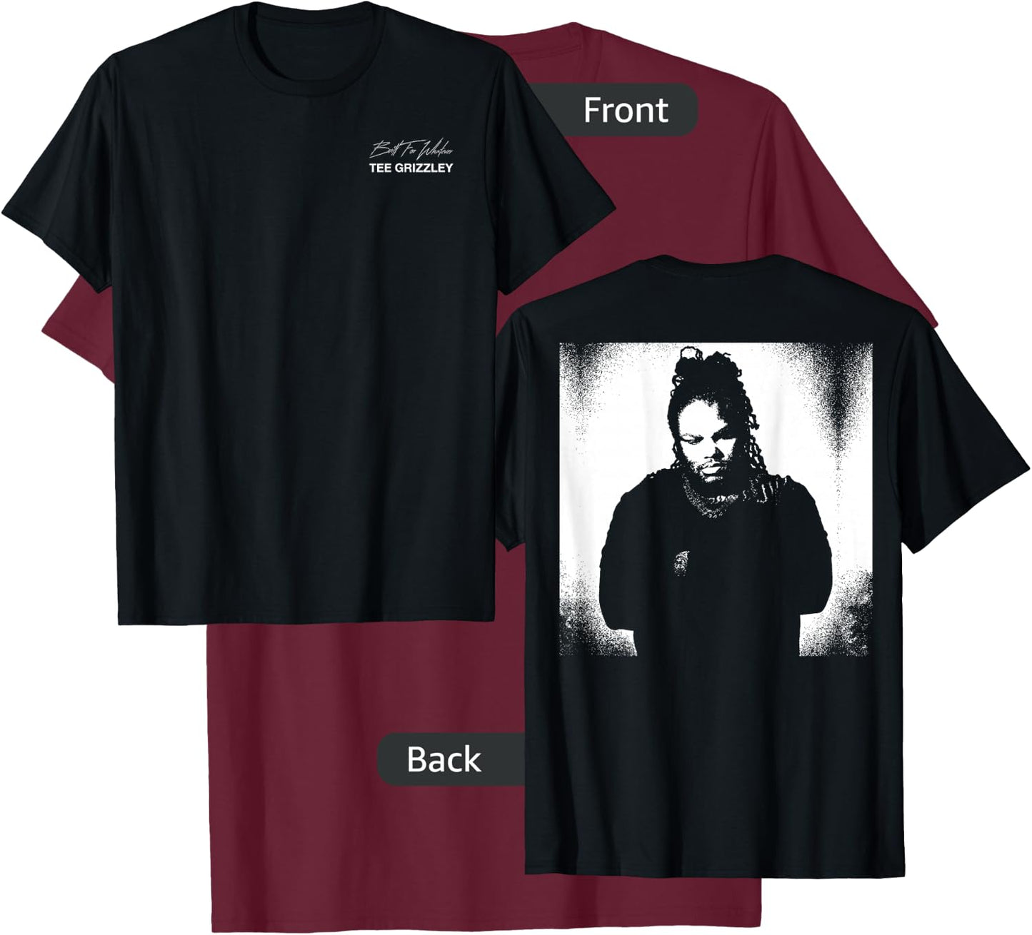 Grizzley Built for Whatever T-Shirt - T-Shirt | Maroon