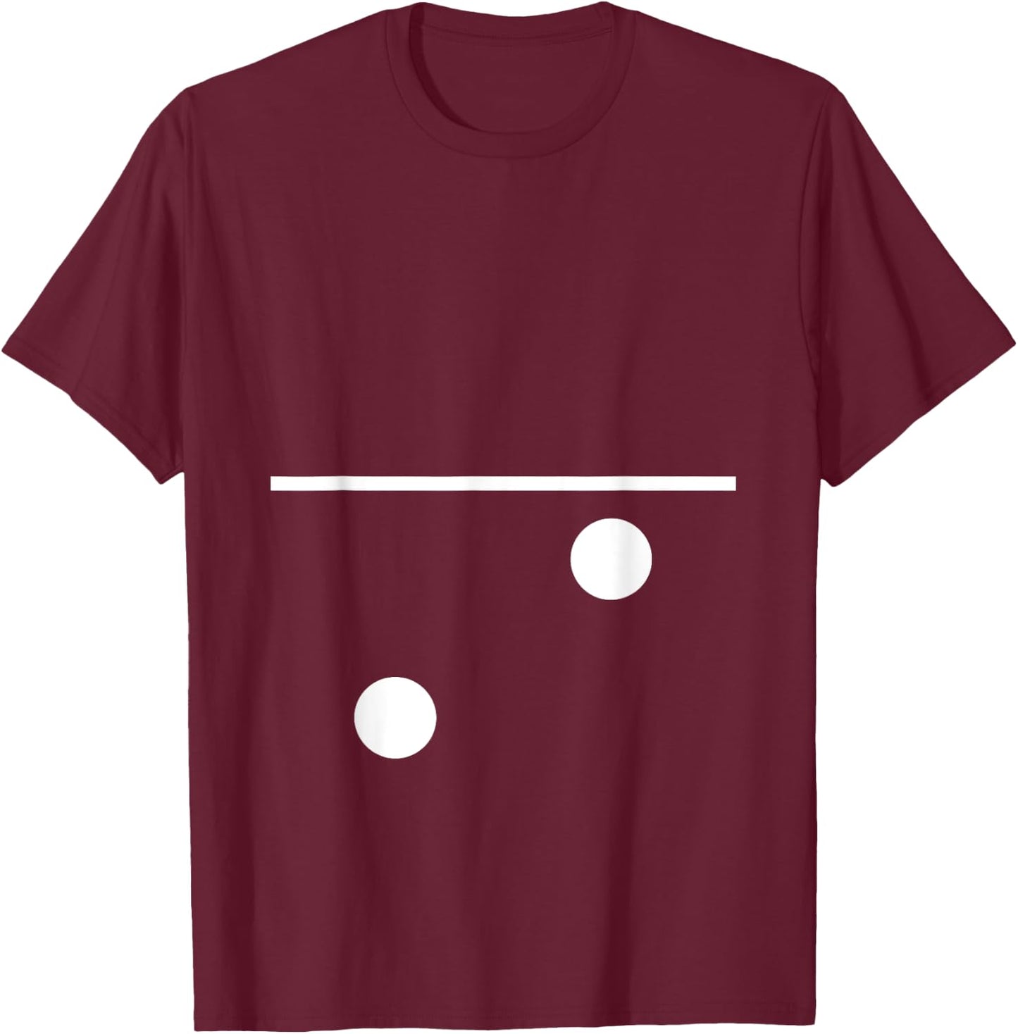 Domino Blank and 2 Matching Halloween Gift Group Costume 0-2 T-Shirt - T-Shirt | Maroon