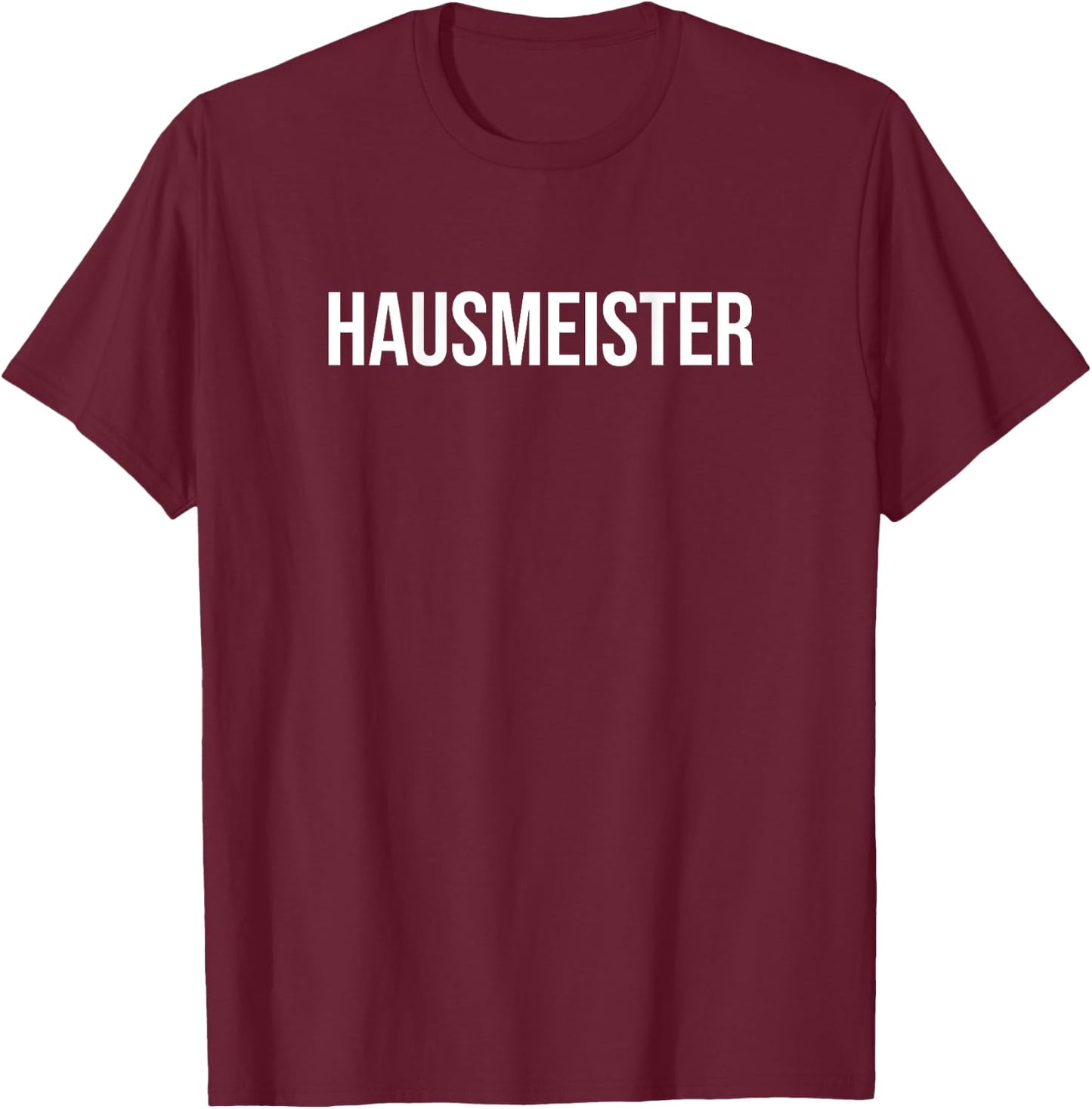 Back Print Back Lettering Janitorial , black T-Shirt - T-Shirt | Maroon