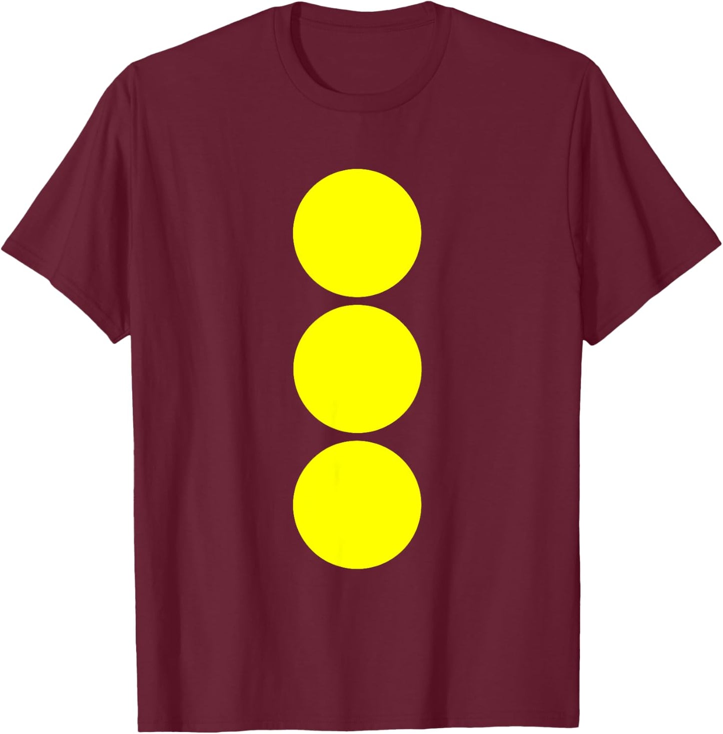 Twister Game Yellow Matching Group Costume Matching T-Shirt - T-Shirt | Maroon