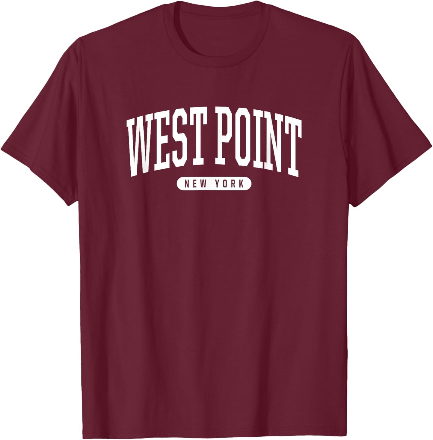 West Point New York T Shirt West Point Gifts NY U T-Shirt - T-Shirt | Maroon