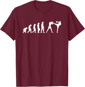 Evolution Kickboxing Kickboxer , black T-Shirt - T-Shirt | Maroon